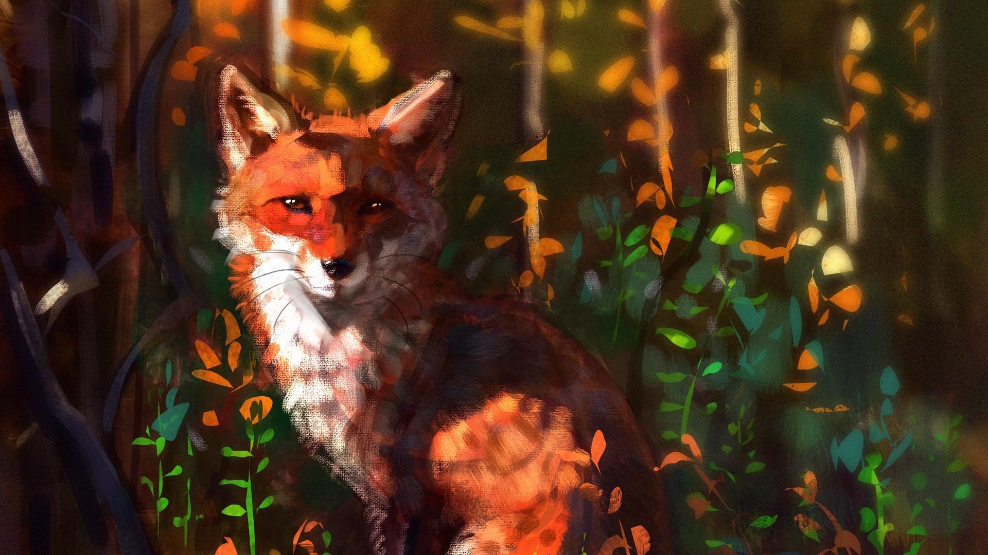 1920x1080 Fox Glance Art [1920x1080]