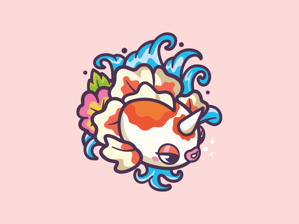 1024x768 Goldeen Pokémon Wallpaper
