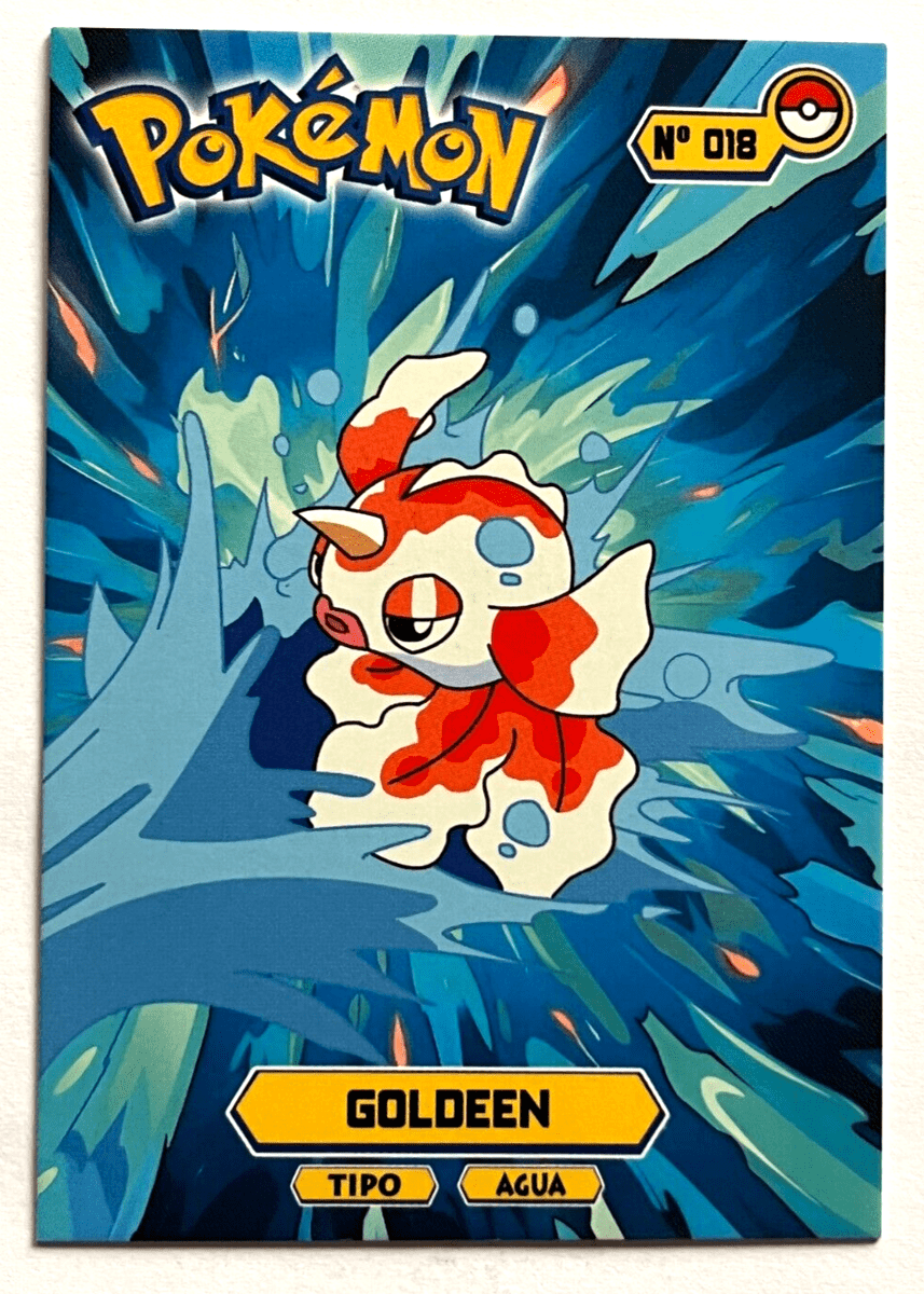 857x1200 POKEMON KANTO ATTACK Card GOLDEEN Peru Edition