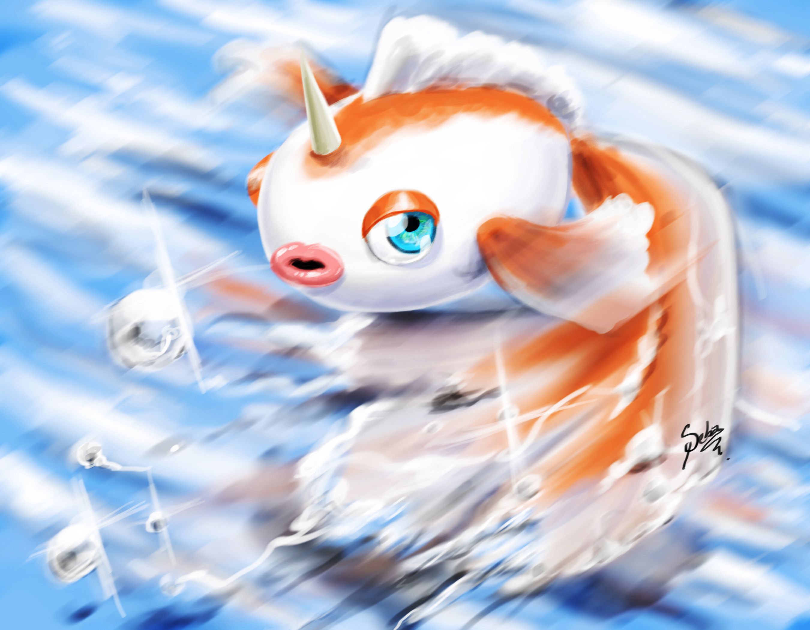 2700x2100 Goldeenémon Anime Image Board