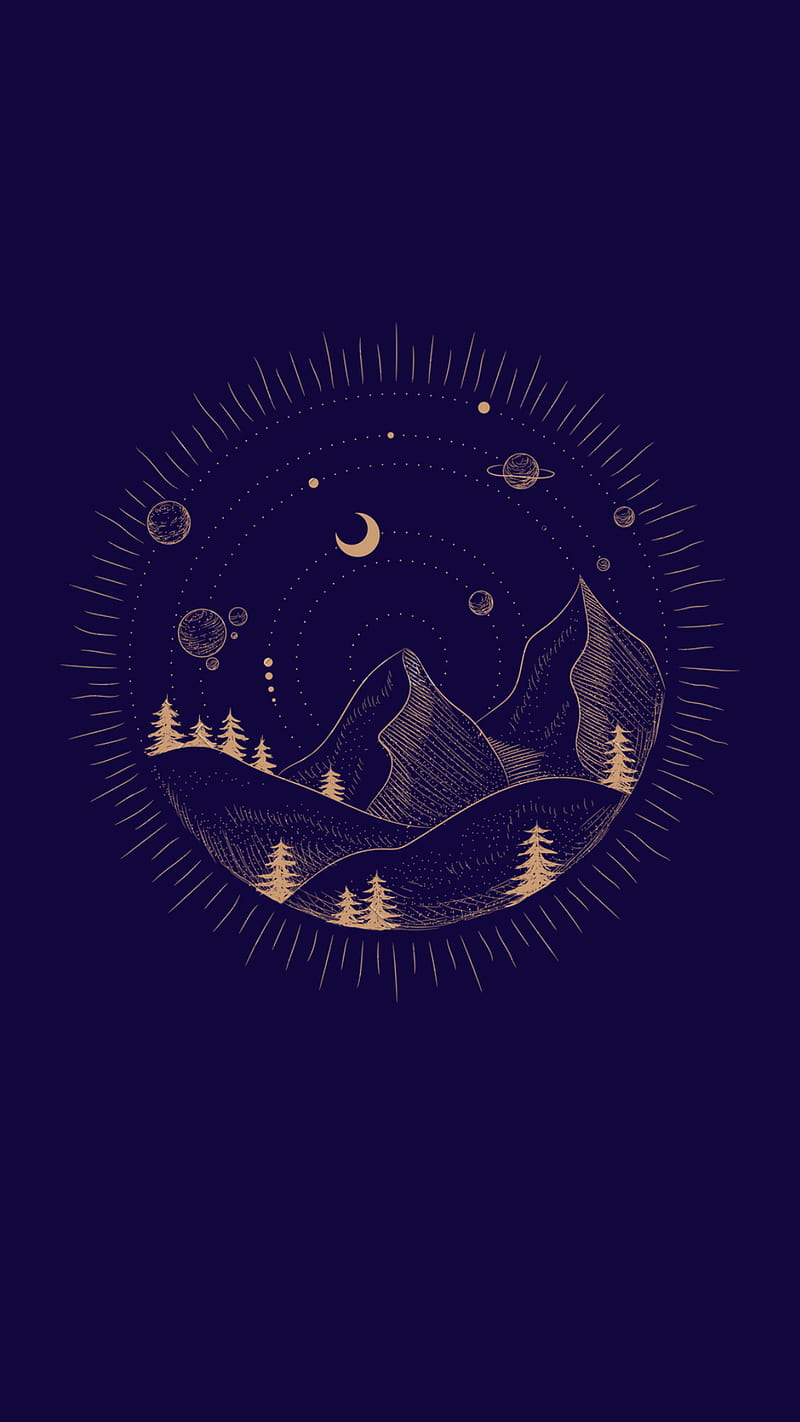 800x1422 Peak, trending, goldeen, beauty, best, simple, astrology, sun, trees, head, mountain, HD phone wallpaper