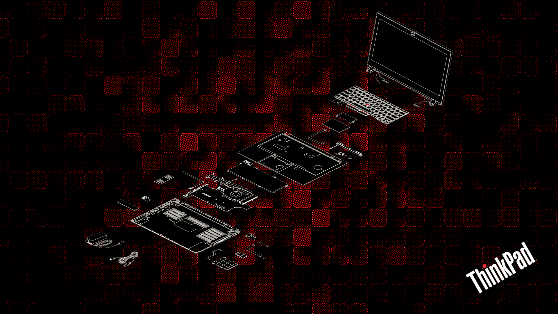 1920x1080 P14s wallpaper exploded with some extra flair. I'm still looking for a better background though!