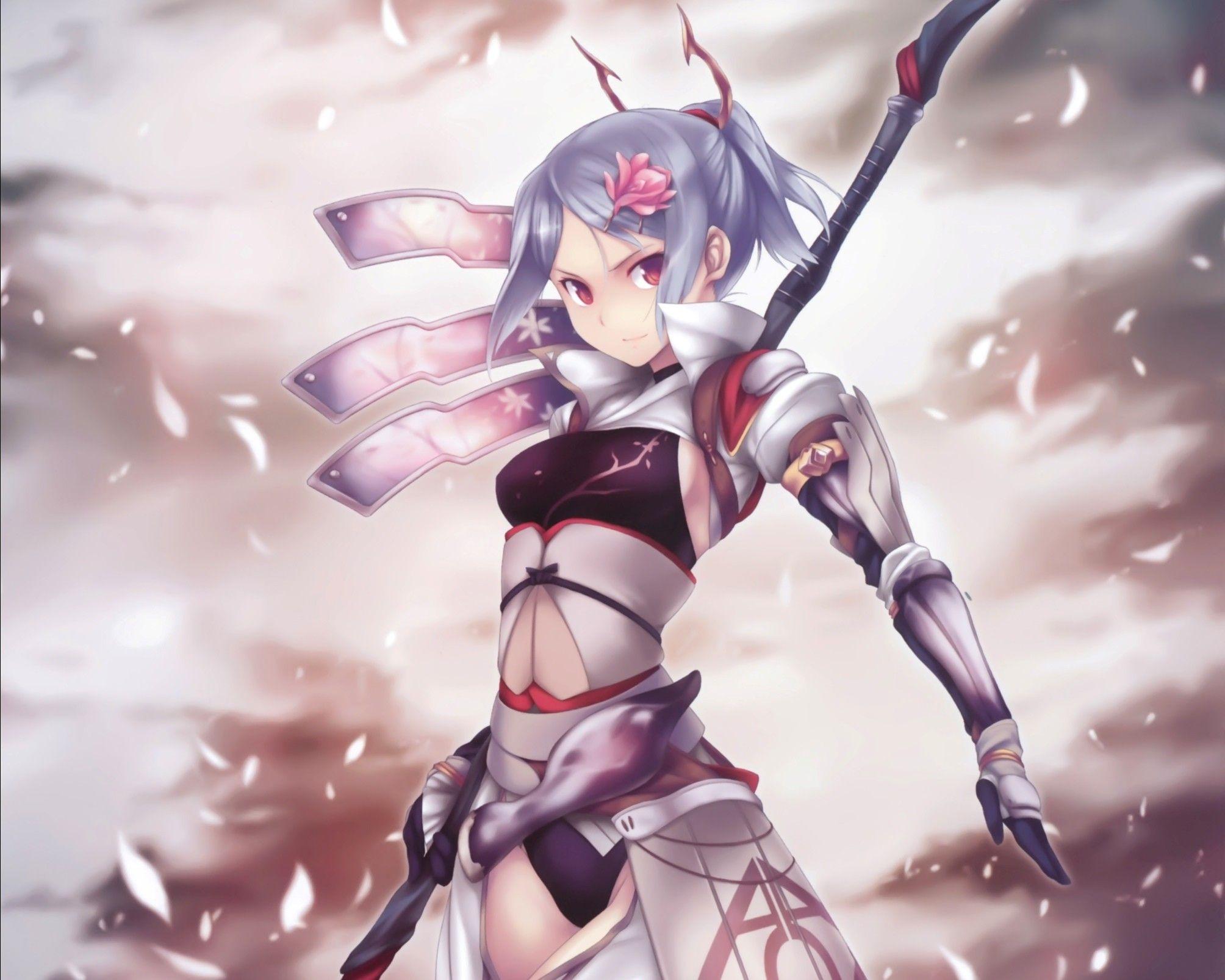 2008x1606 Anime Girl Warrior