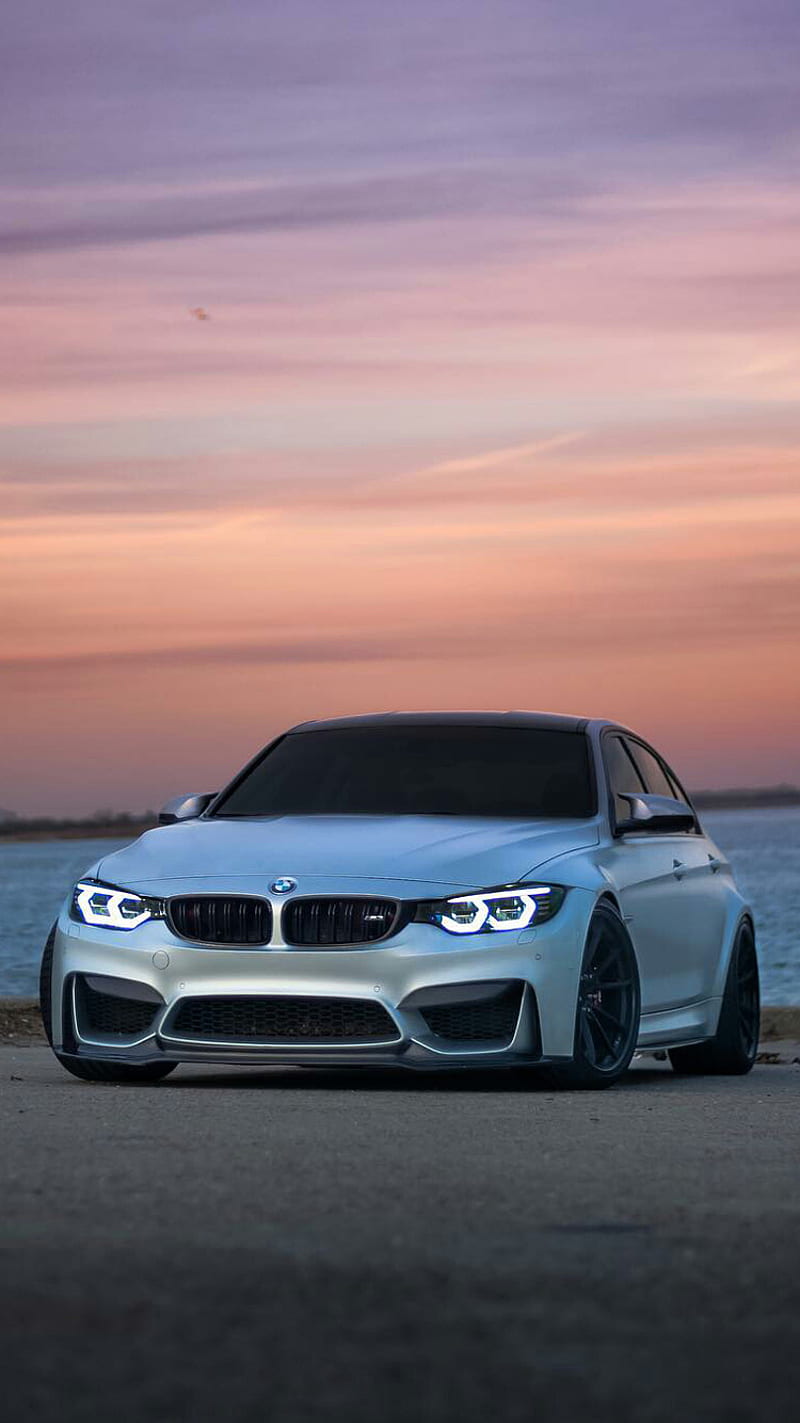 800x1423 BMW M car, f modified, sedan, silver, tuned, tuning, vehicle, HD phone wallpaper