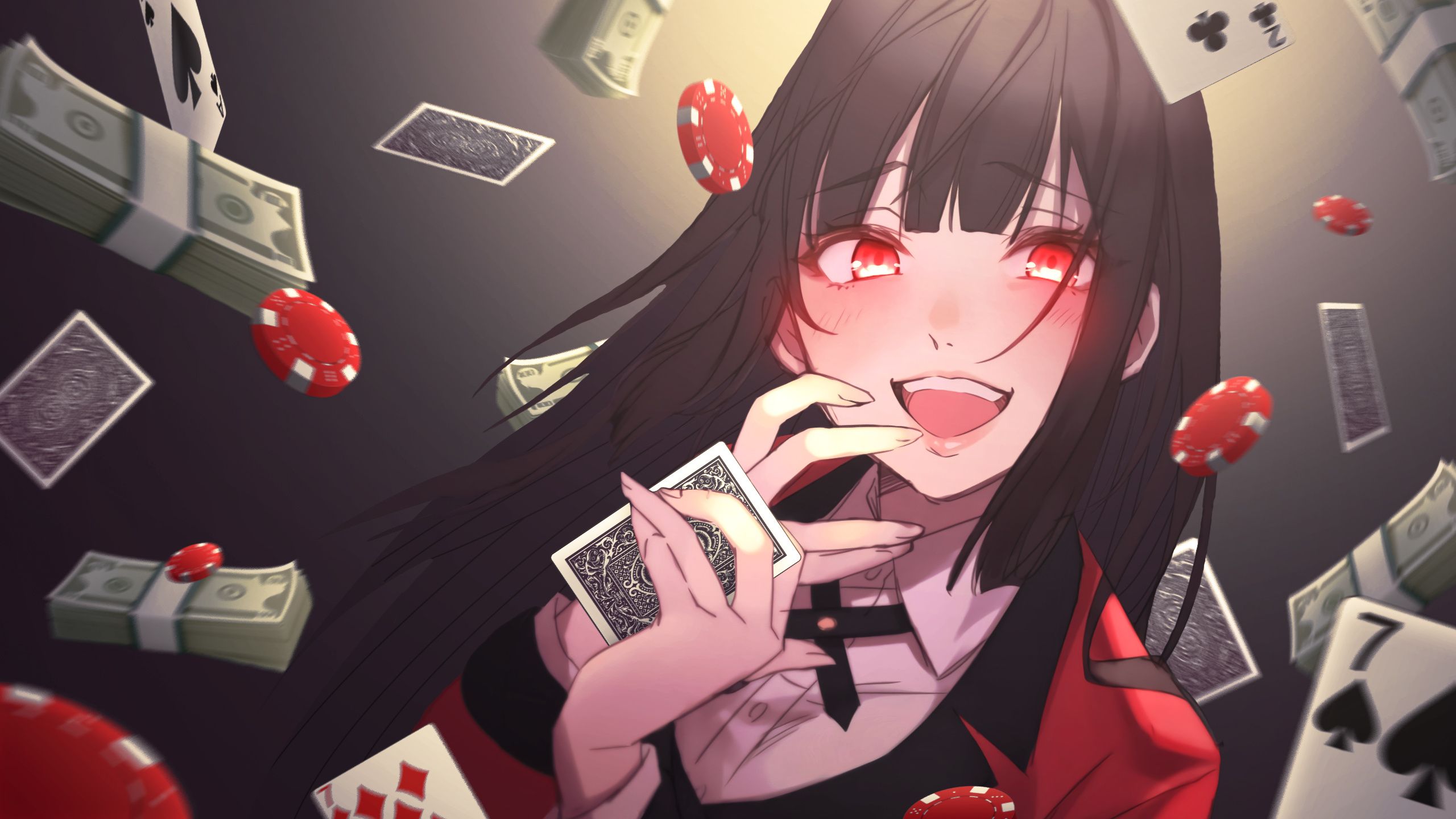 2560x1440 Kakegurui Twin (Netflix) Wallpaper