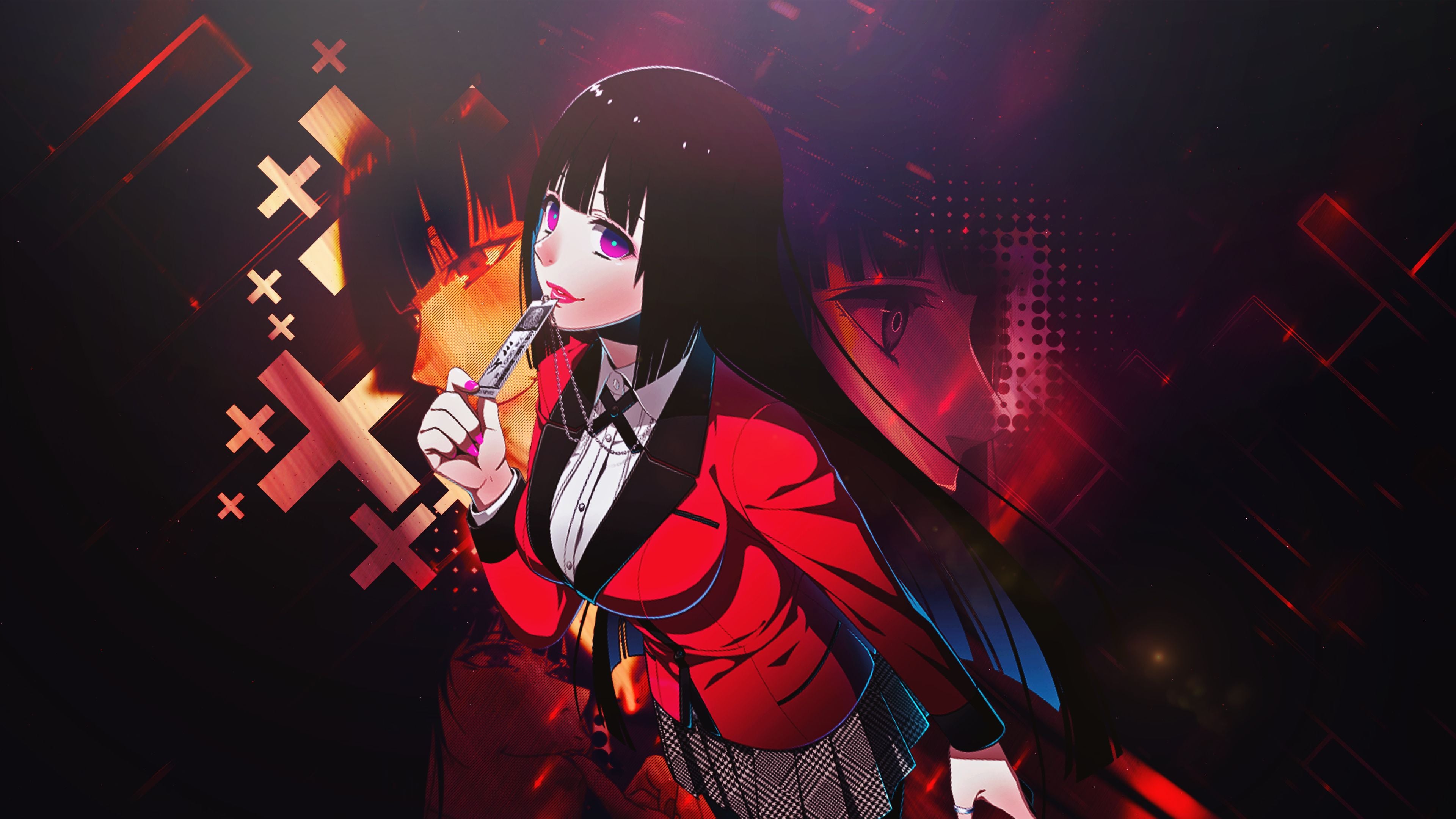 3840x2160 Kakegurui Twin (Netflix) Wallpaper
