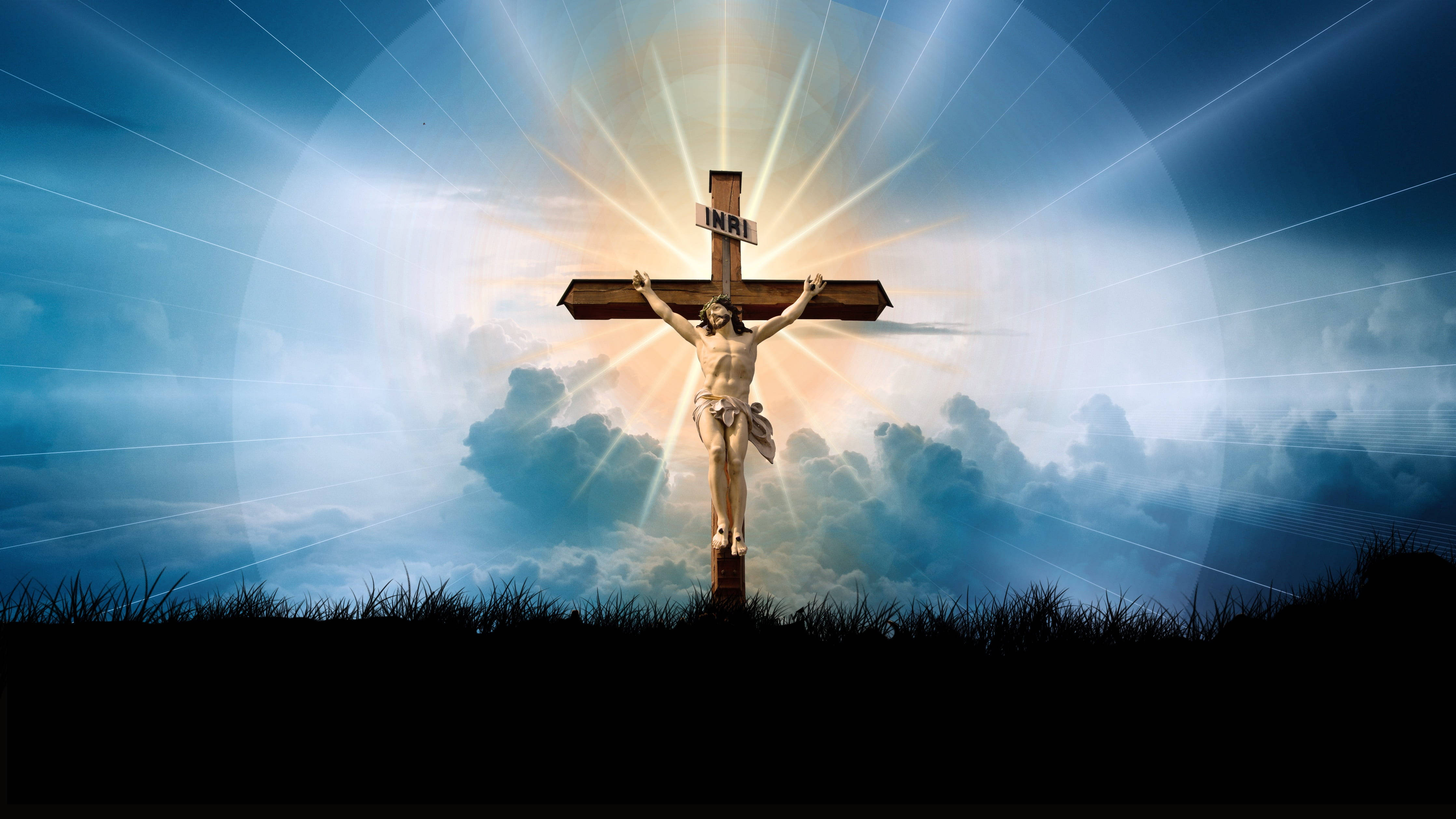 4474x2517 Download 4K Jesus Surrenders To God Wallpaper