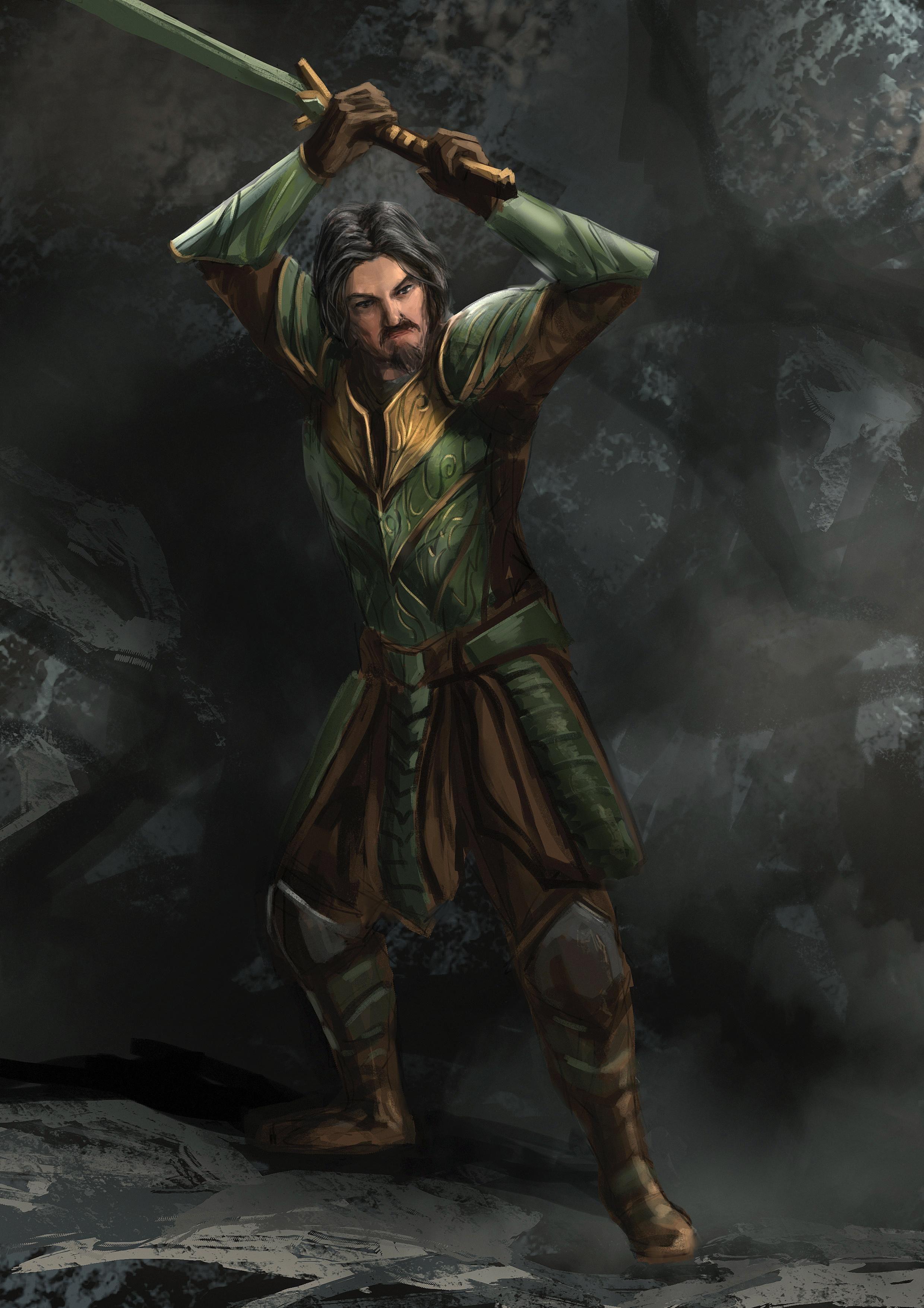 2480x3508 Wood Elf Painting .