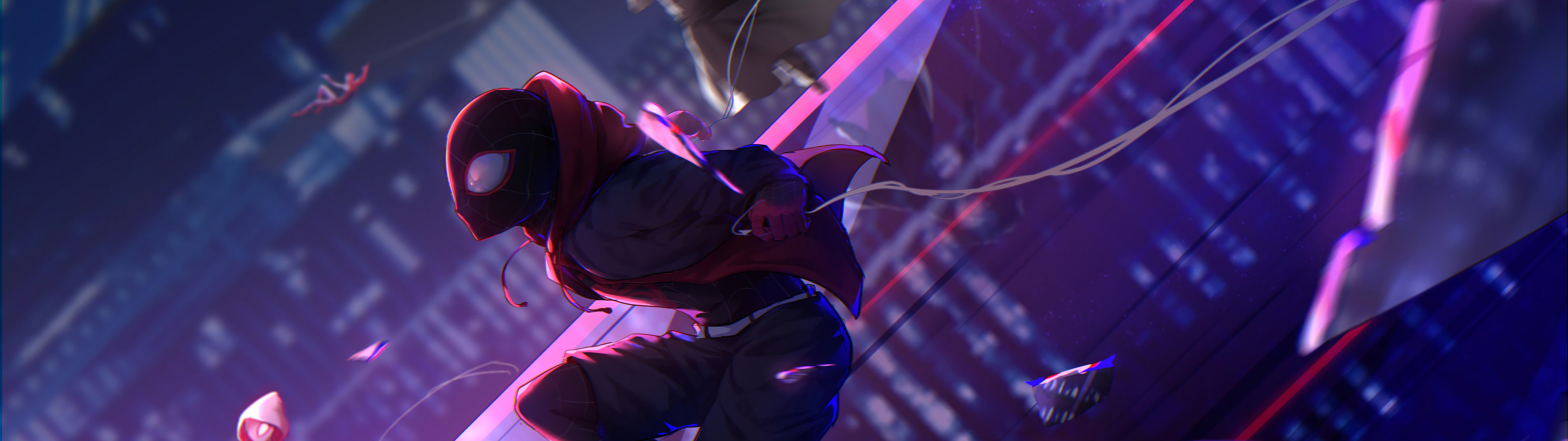 7680x2160 Spider Man Dual Monitor Wallpaper