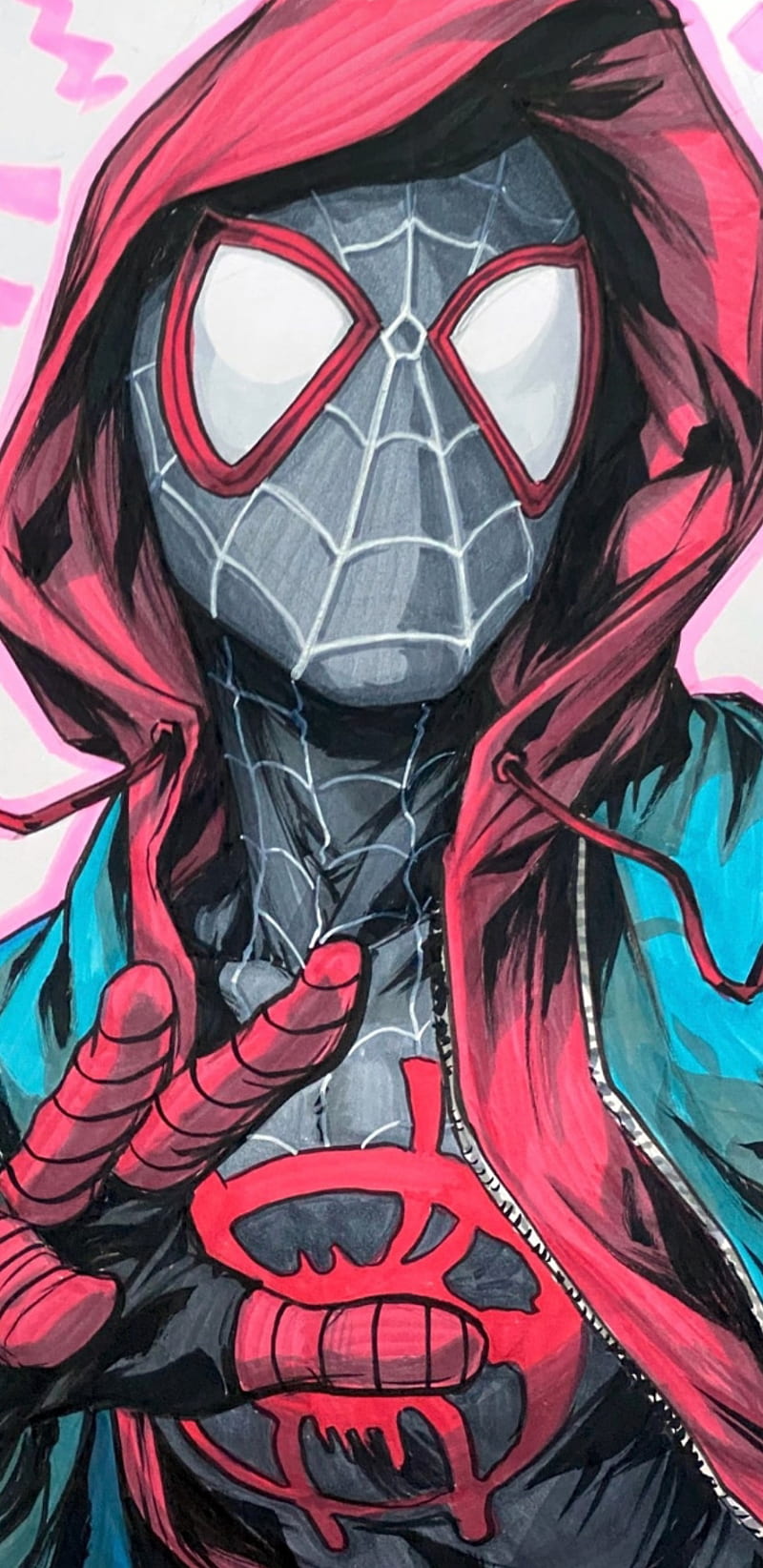 800x1644 Miles Morales, Iphone Background, Spider Man, Spider Man Art, HD Phone Wallpaper