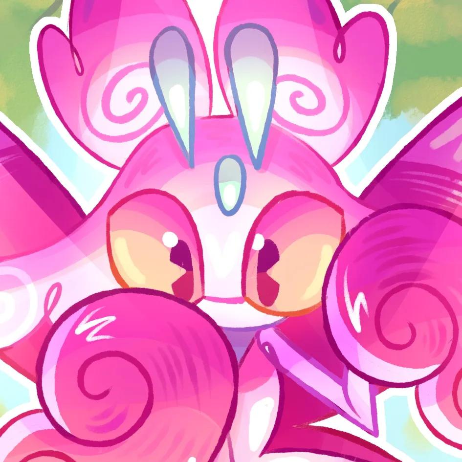 945x945 Lurantis being cute (fanart of mine)