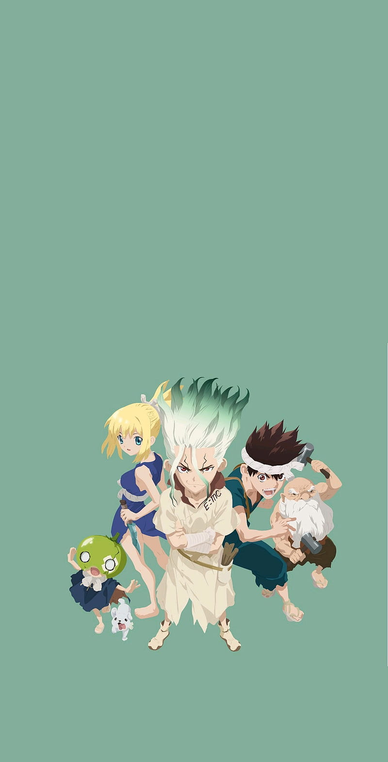 800x1570 Dr Stone, minimalist, senku, HD phone wallpaper