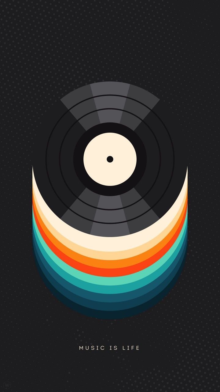 720x1280 Music disc wallpaper. Retro record player background, Retro audio wallpaper, Music vinyl
