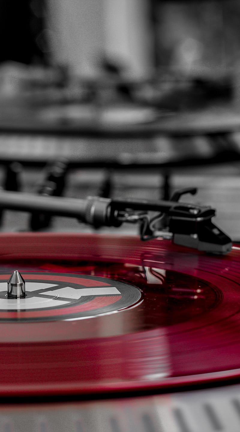 800x1440 Vinyl, dj, frostbite, music, red, numark, tractor, openair, controller, record, HD phone wallpaper