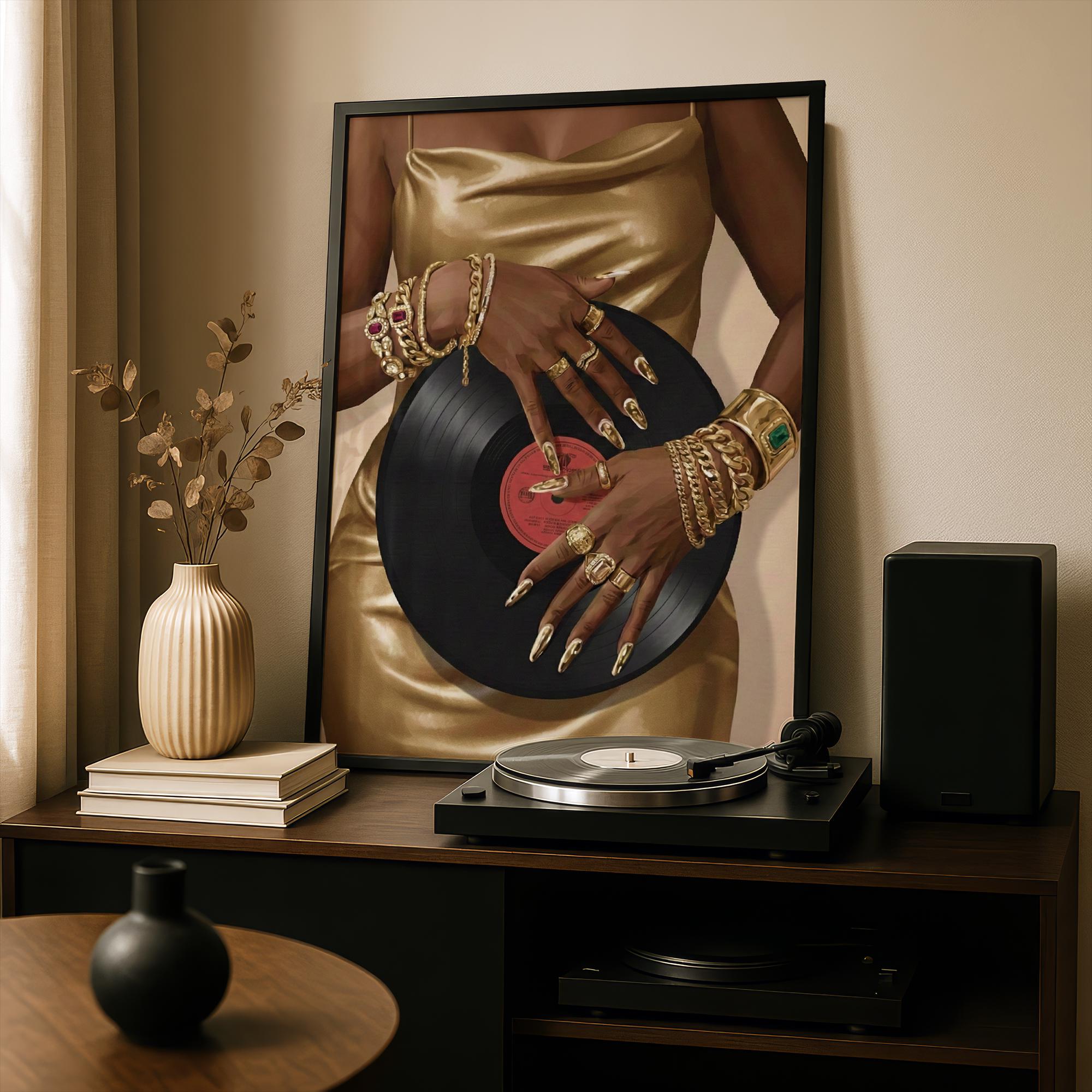 2000x2000 Gold Record Wall Art