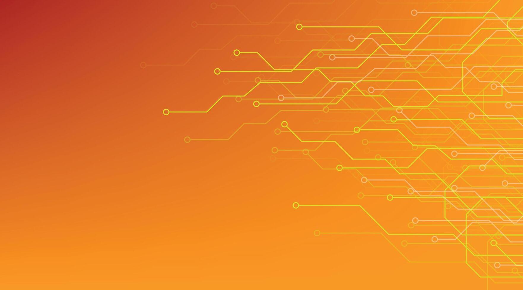 1763x980 Electronic circuit board on yellow background