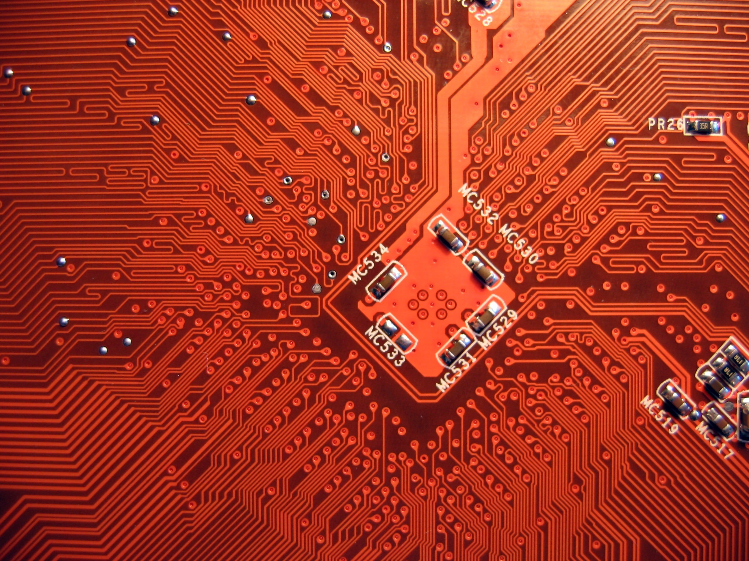 2592x1944 Brown circuit board HD wallpaper