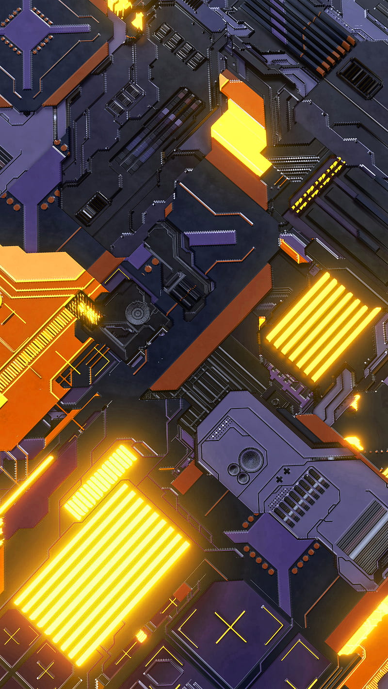 800x1422 Tech M circuit board, cyber, glowing, motherboard, purple, robotic, tech, technology, HD phone wallpaper