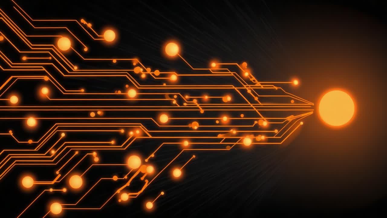 1280x720 Abstract gradient circuit board background