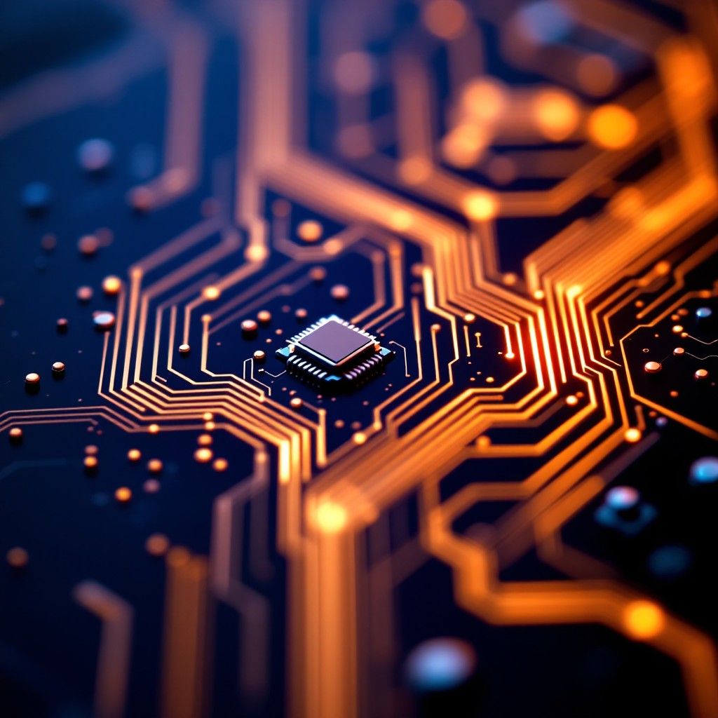 1024x1024 Download Circuit Board Detail Image, Technology, Electronic