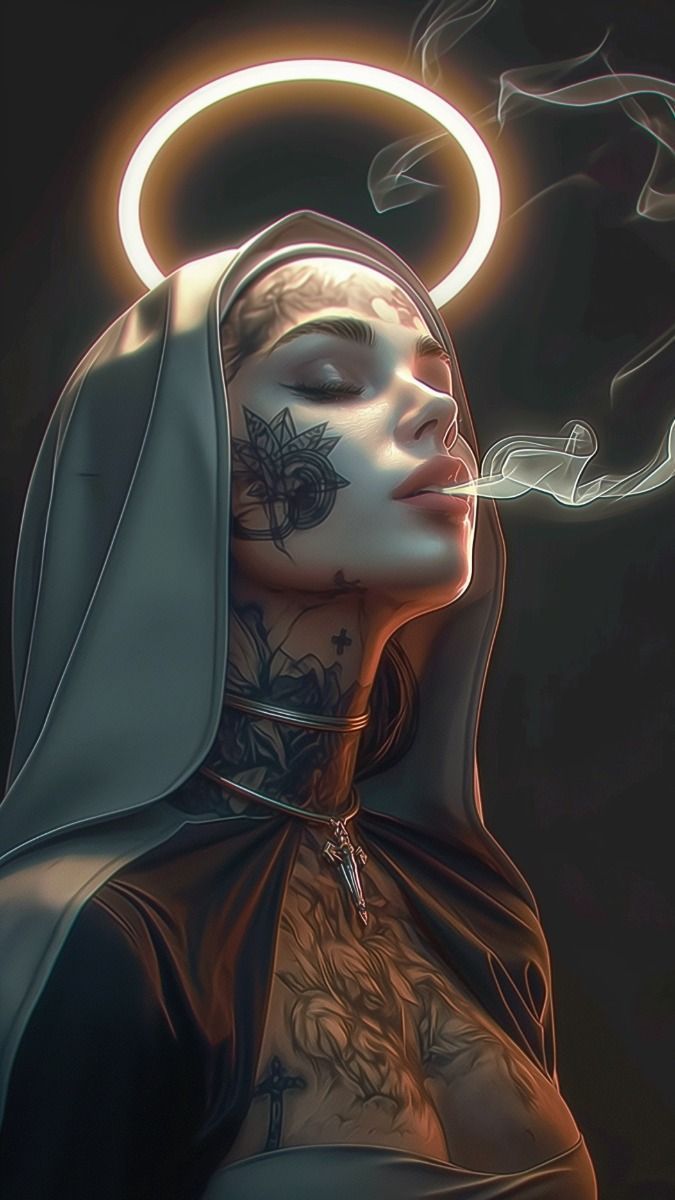 675x1200 Hot body wallpaper. Cute gothic wallpaper, Nun tattoos, Beautiful dark art