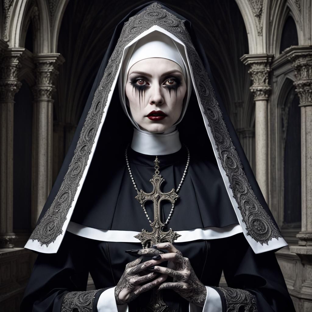 1024x1024 Gothic Nun in Italian Renaissance Style