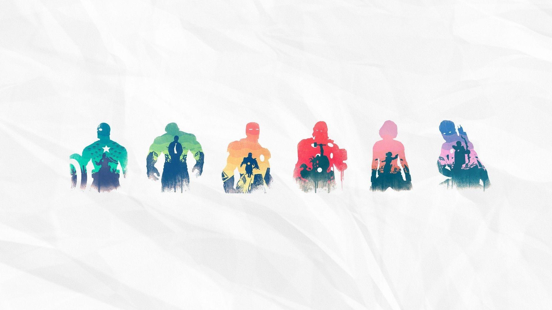 1920x1080 The Avengers, Iron Man, Hulk, Captain America, Loki, Black Widow, Nick Fury, Thor, Hawkeye, Artwork, Movies Wallpaper HD / Desktop and Mobile Background
