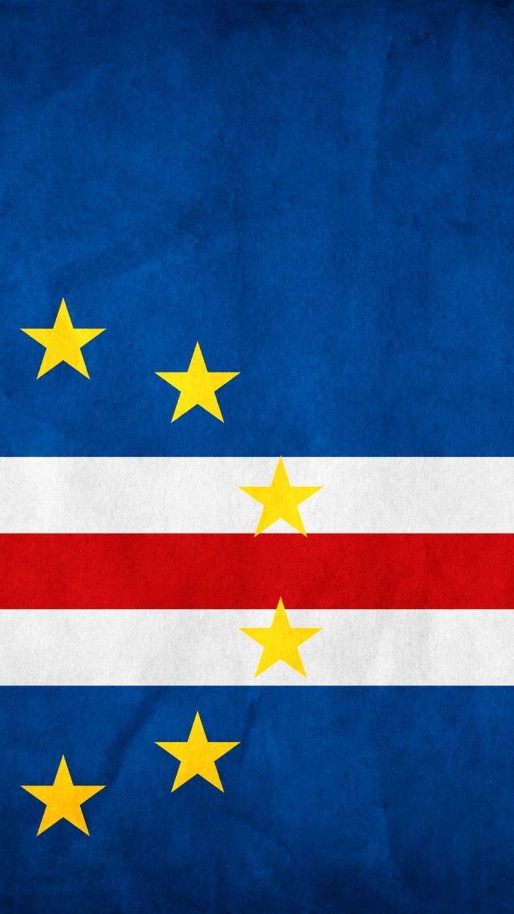 750x1334 Cabo Verde Flag Background Wallpaper 122852