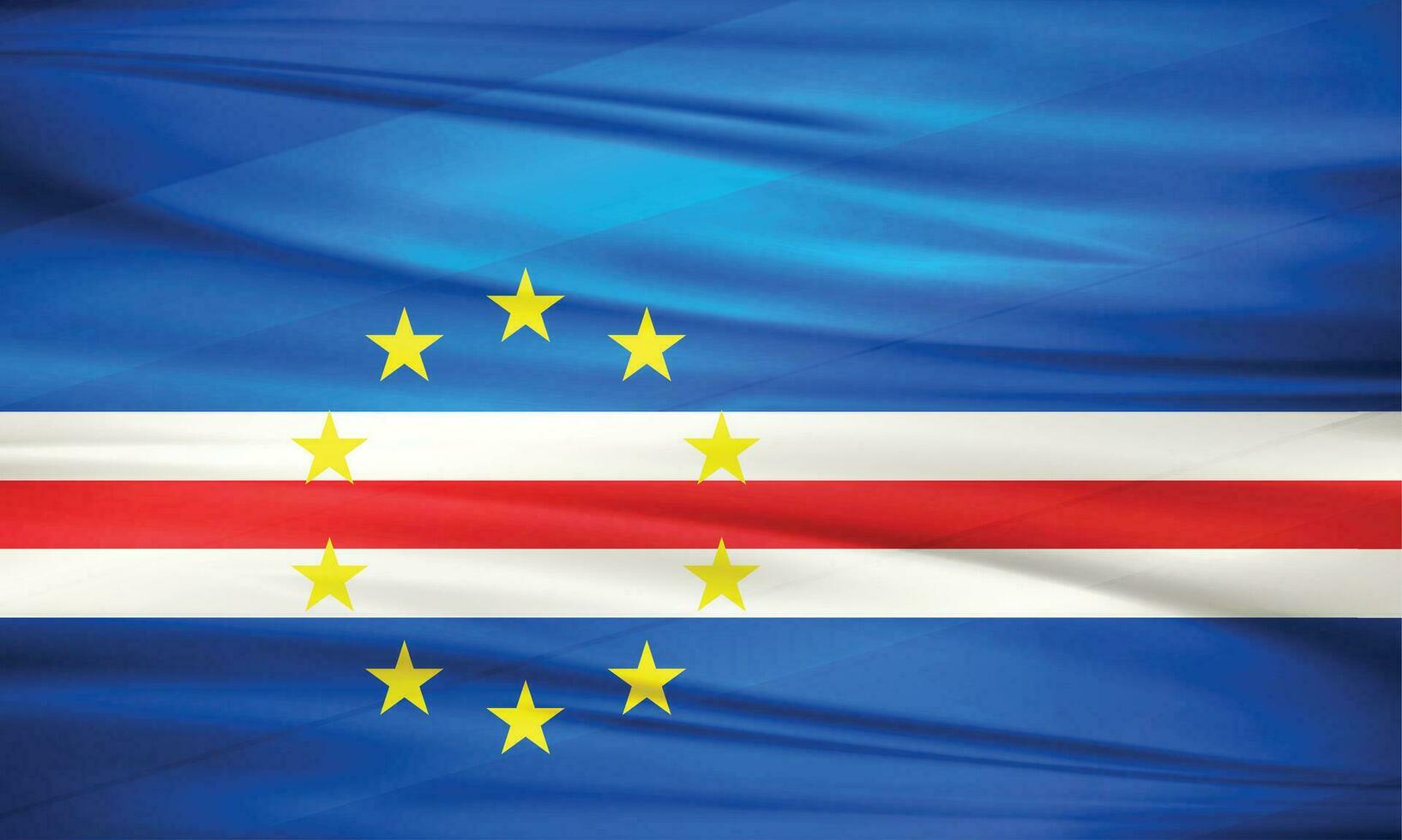 1635x980 Illustration of Cape Verde Flag and Editable vector Cape Verde Country Flag