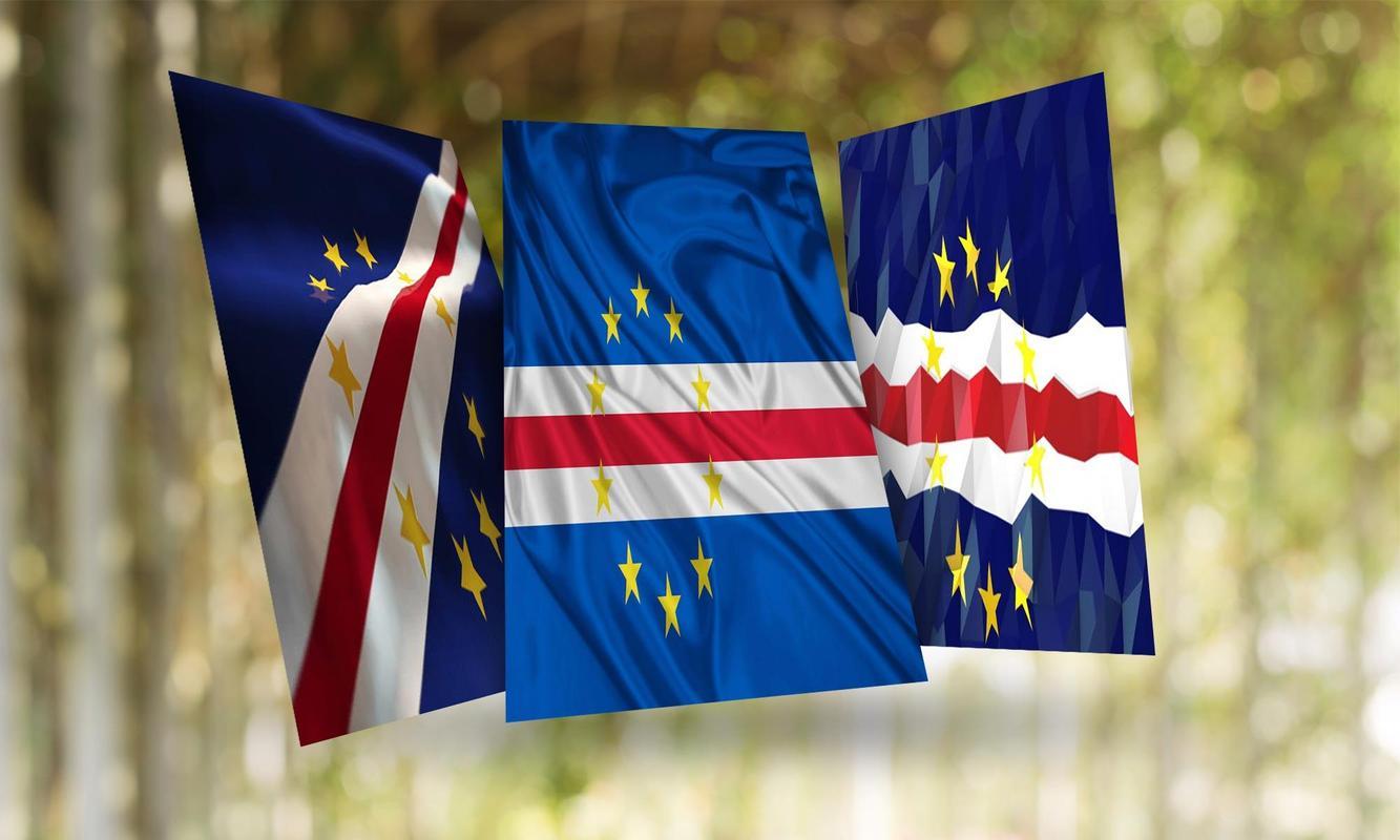 1333x800 Cabo Verde Flag Wallpaper