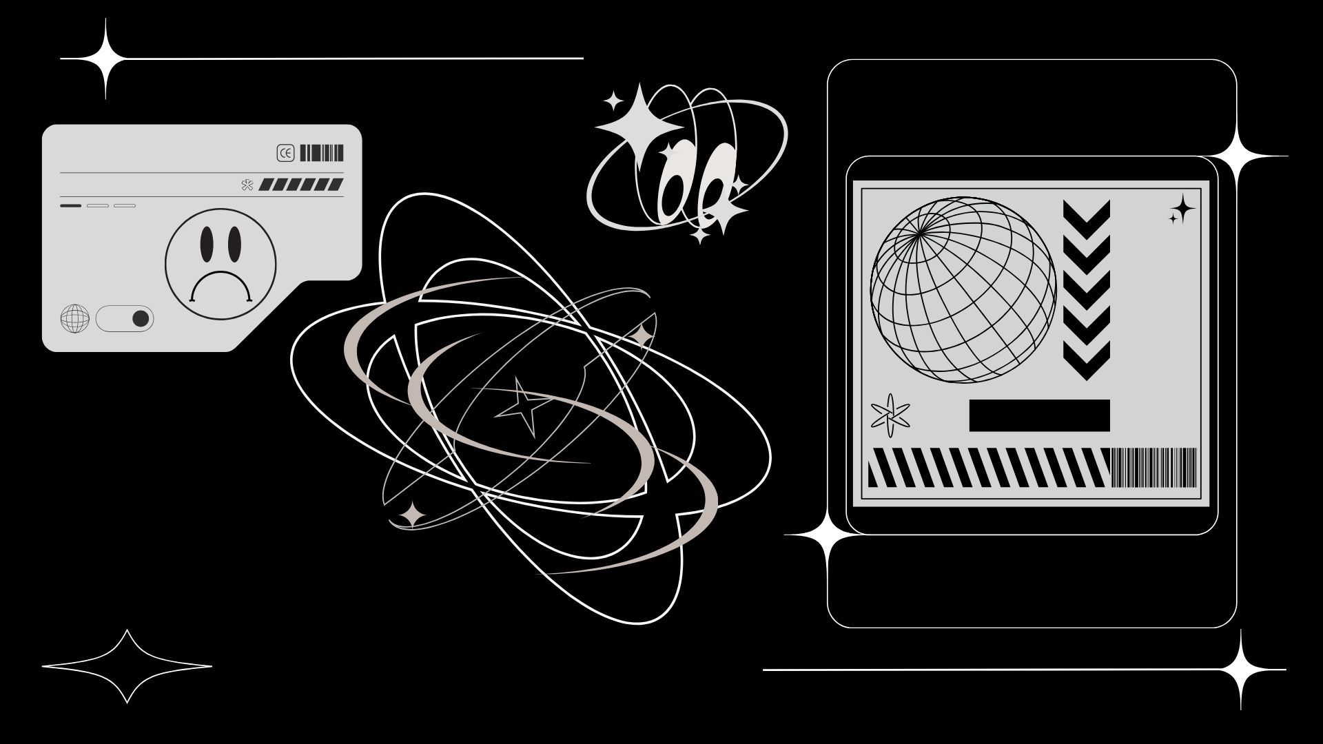 1920x1080 Computer Y2k Black Wallpaper