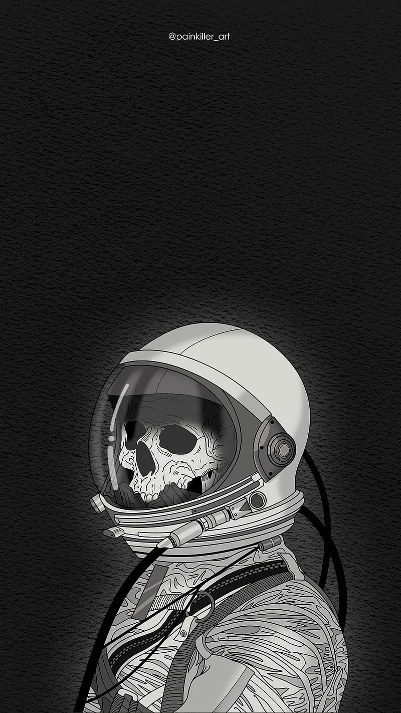 800x1422 ASTRONAUT, anime, cyberpunk, darkness, fear, horror, nightmare, sao, skull, skulls, HD phone wallpaper