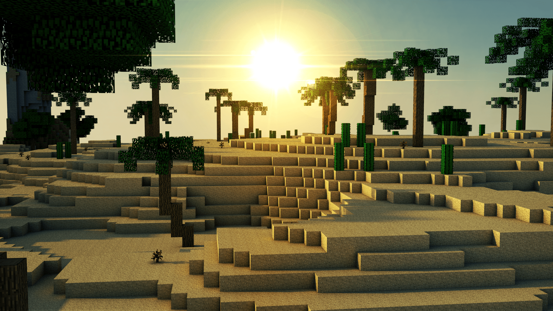 1920x1080 Minecraft Summer Wallpaper