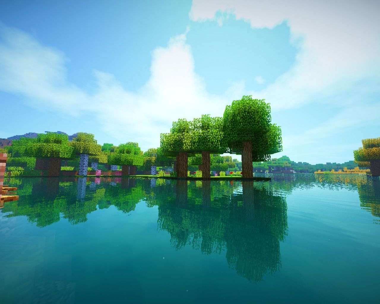 1280x1024 Minecraft Summer Wallpaper