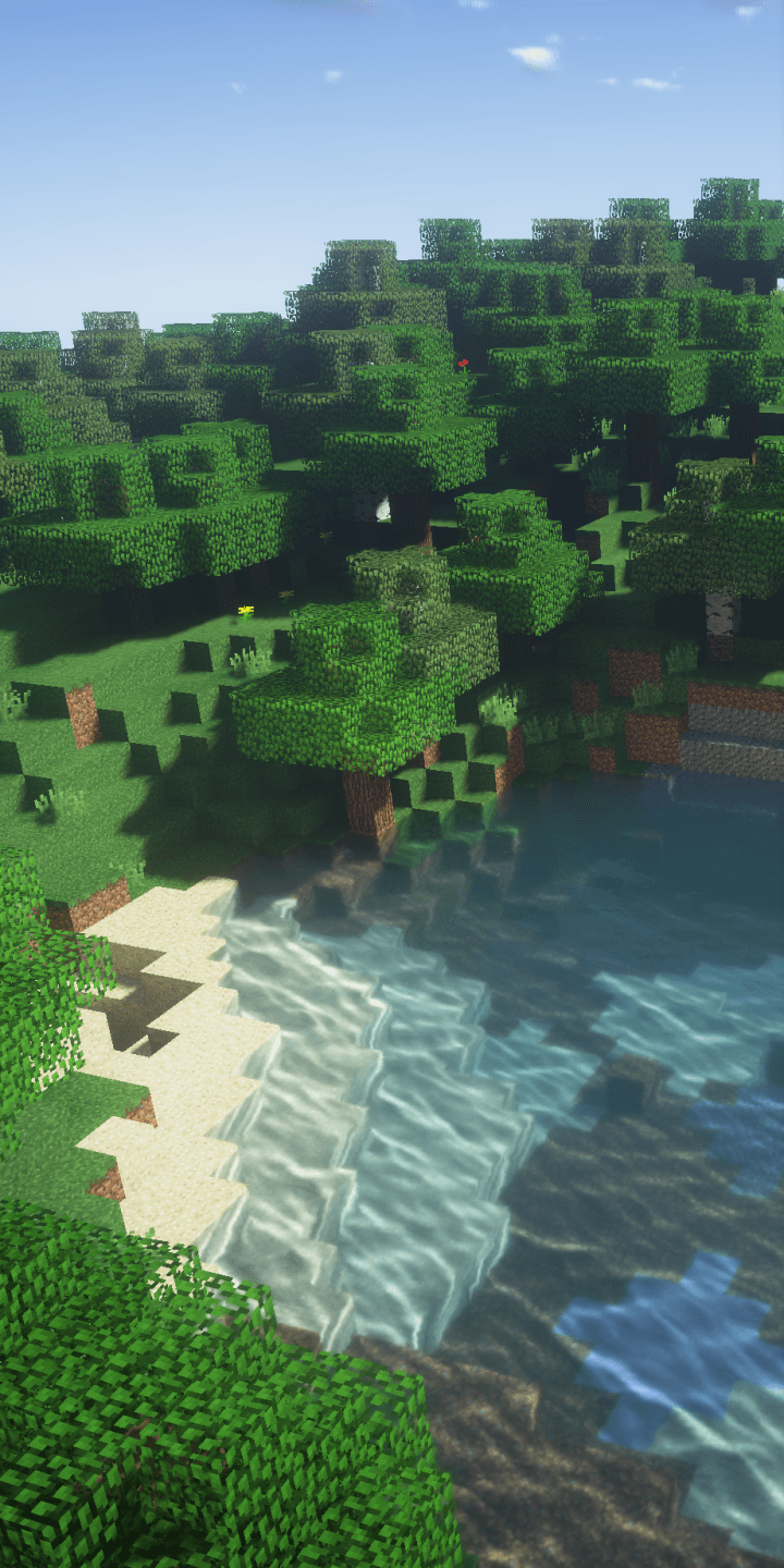 720x1440 Minecraft Summer Shoreline