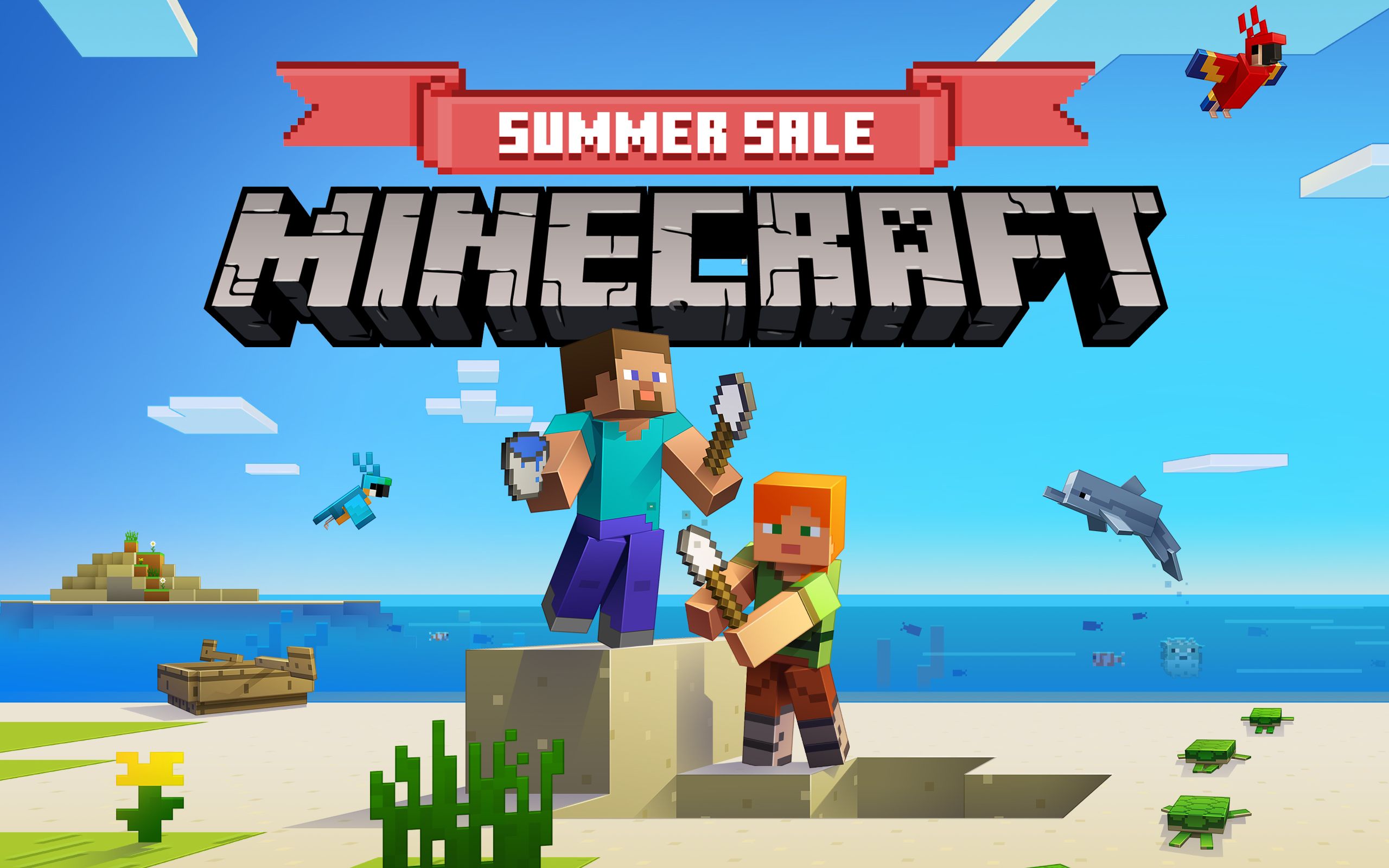 2560x1600 June 2018's Minecraft Marketplace creations: Enter the Summer Sale (correction)