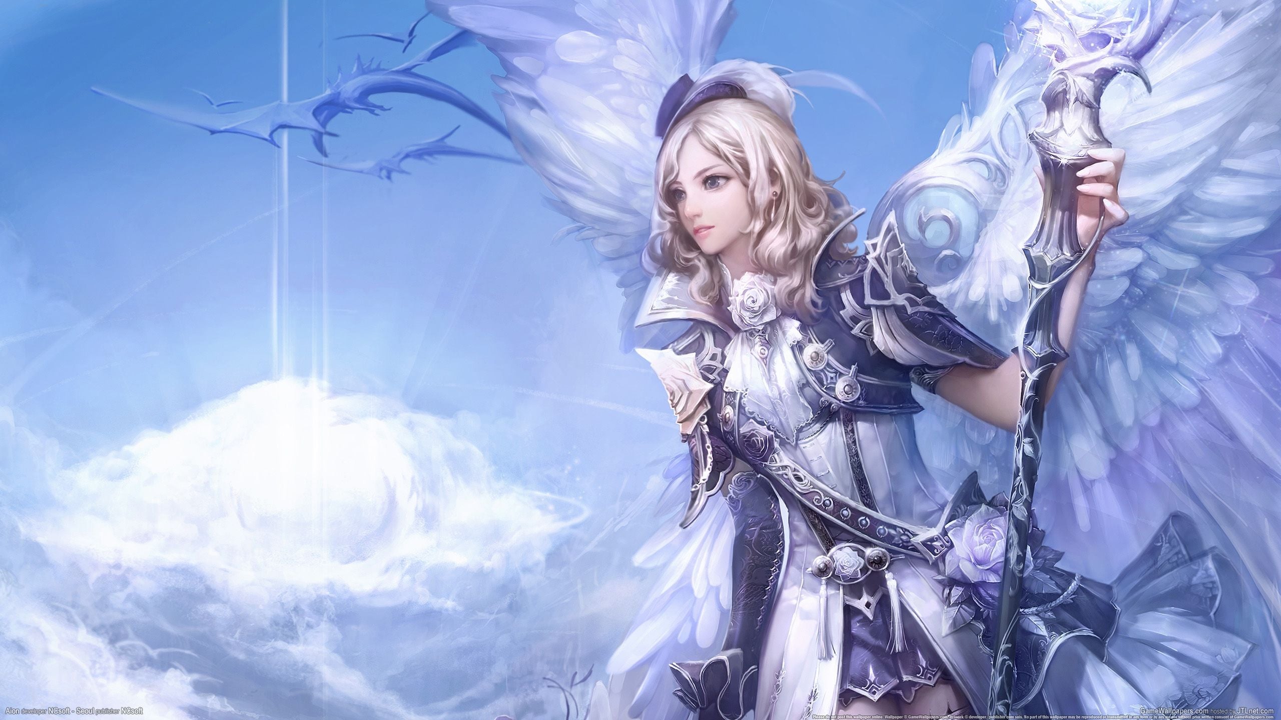 2560x1440 AION HD Wallpaper: Epic Fantasy in MMORPG Worldsx1440
