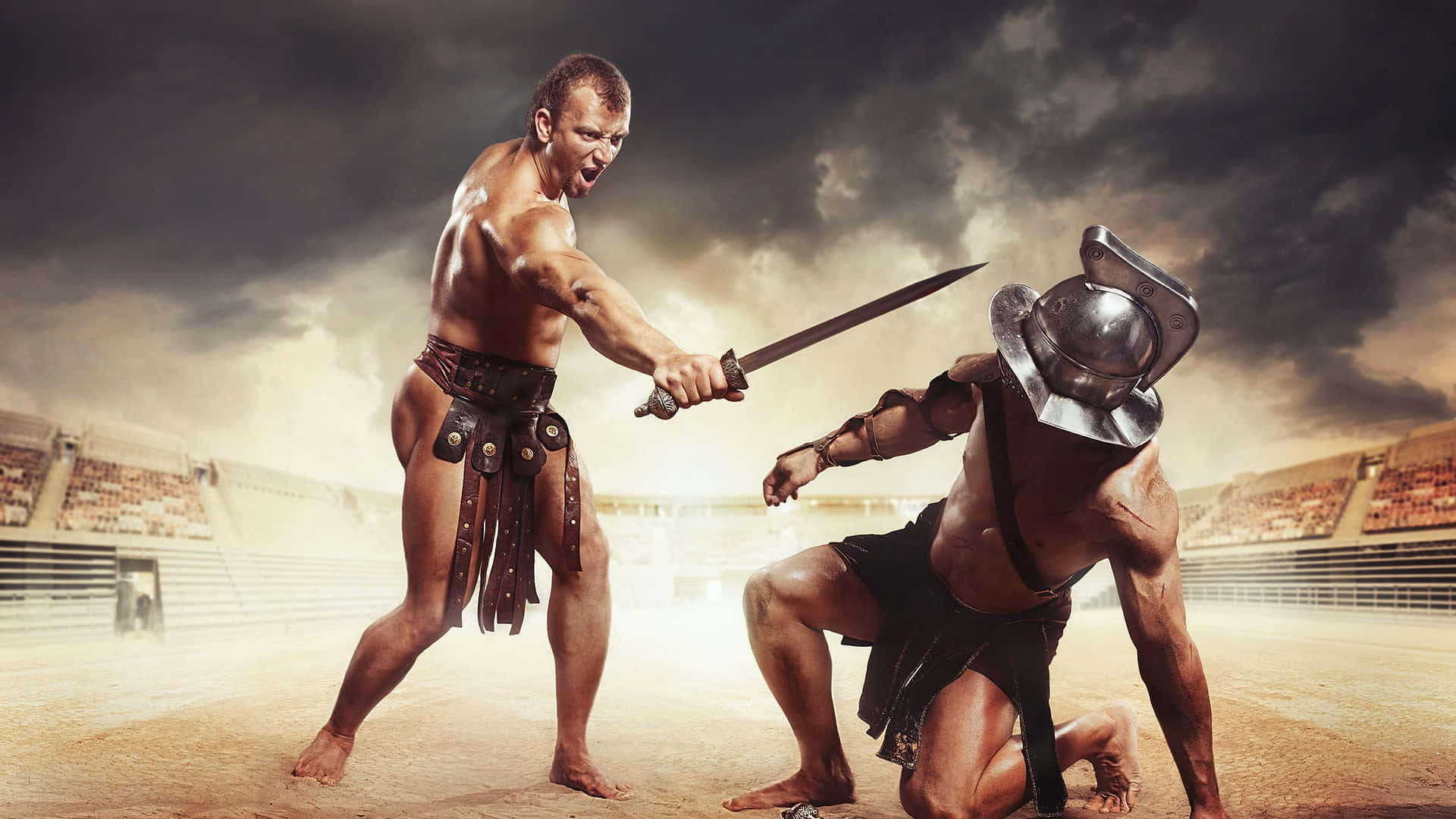 1920x1080 Download Russell Crowe in his iconic role as Maximus in the 2000 epic movie Gladiator Picture