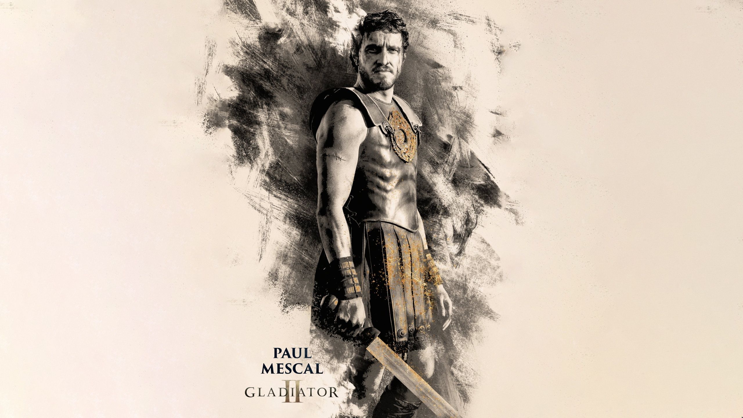 2560x1440 Paul Mescal Wallpaper 4K, Lucius, Gladiator II, 5K