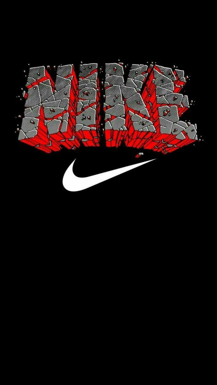 HD wallpaper nike shoes video games smoke  physical structure red  black background  Wallpaper Flare