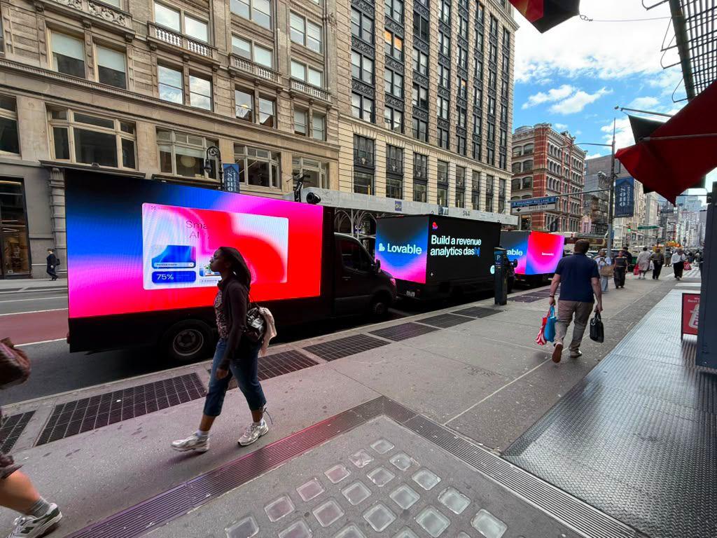 1024x768 LED Billboard Advertising NYC. Mobile Digital Ads