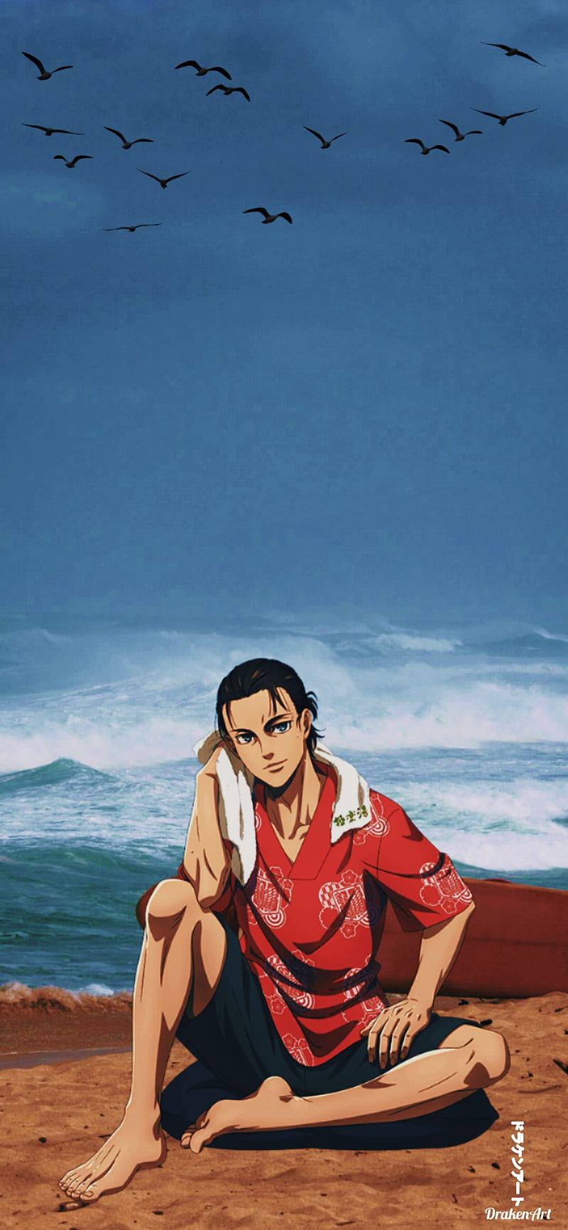 800x1733 Eren, jeager, annie, titan, erenyeager, anime, landscape, levi, attackontitan, HD phone wallpaper