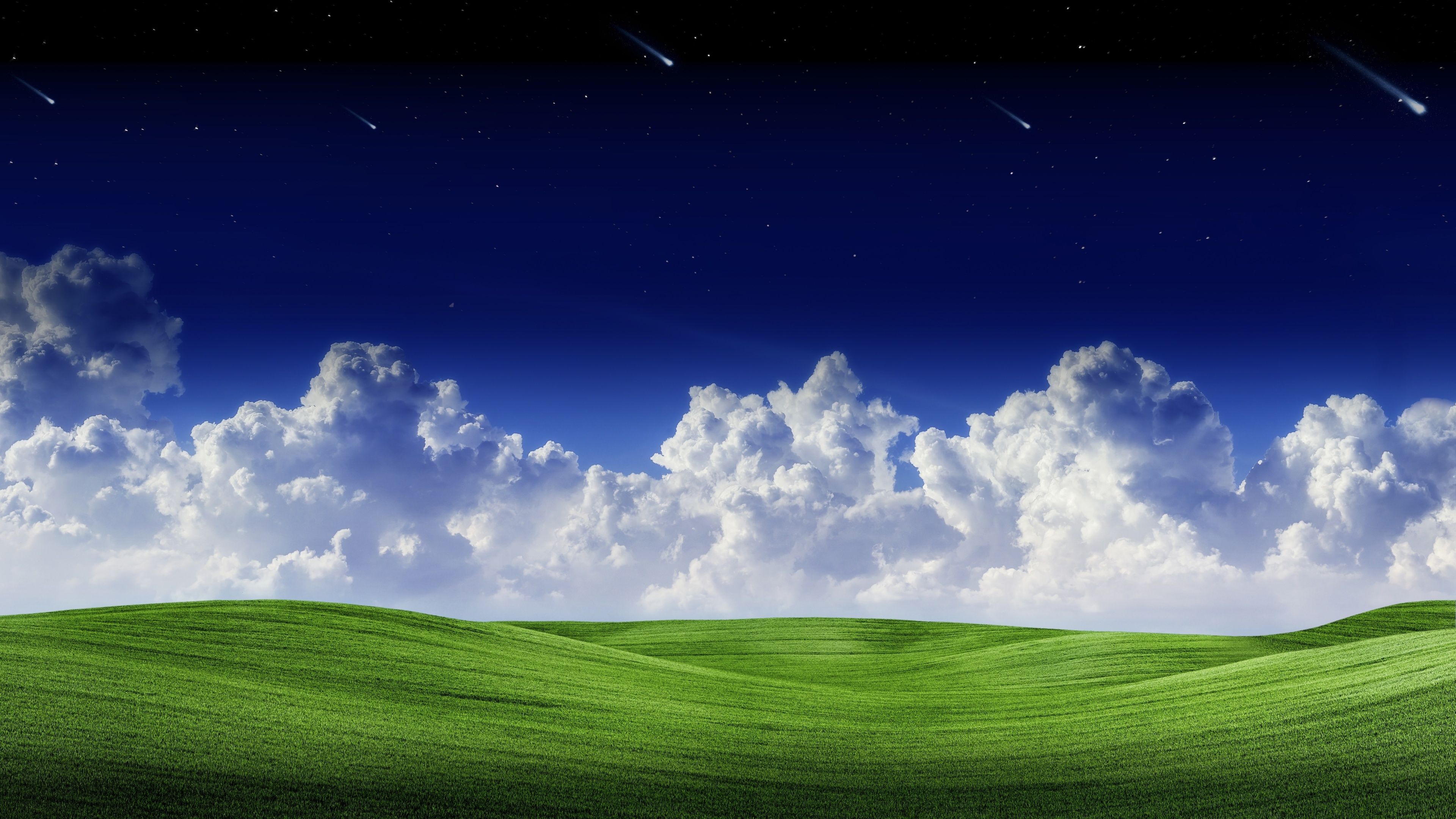 3840x2160 Grass and Sky Wallpaper