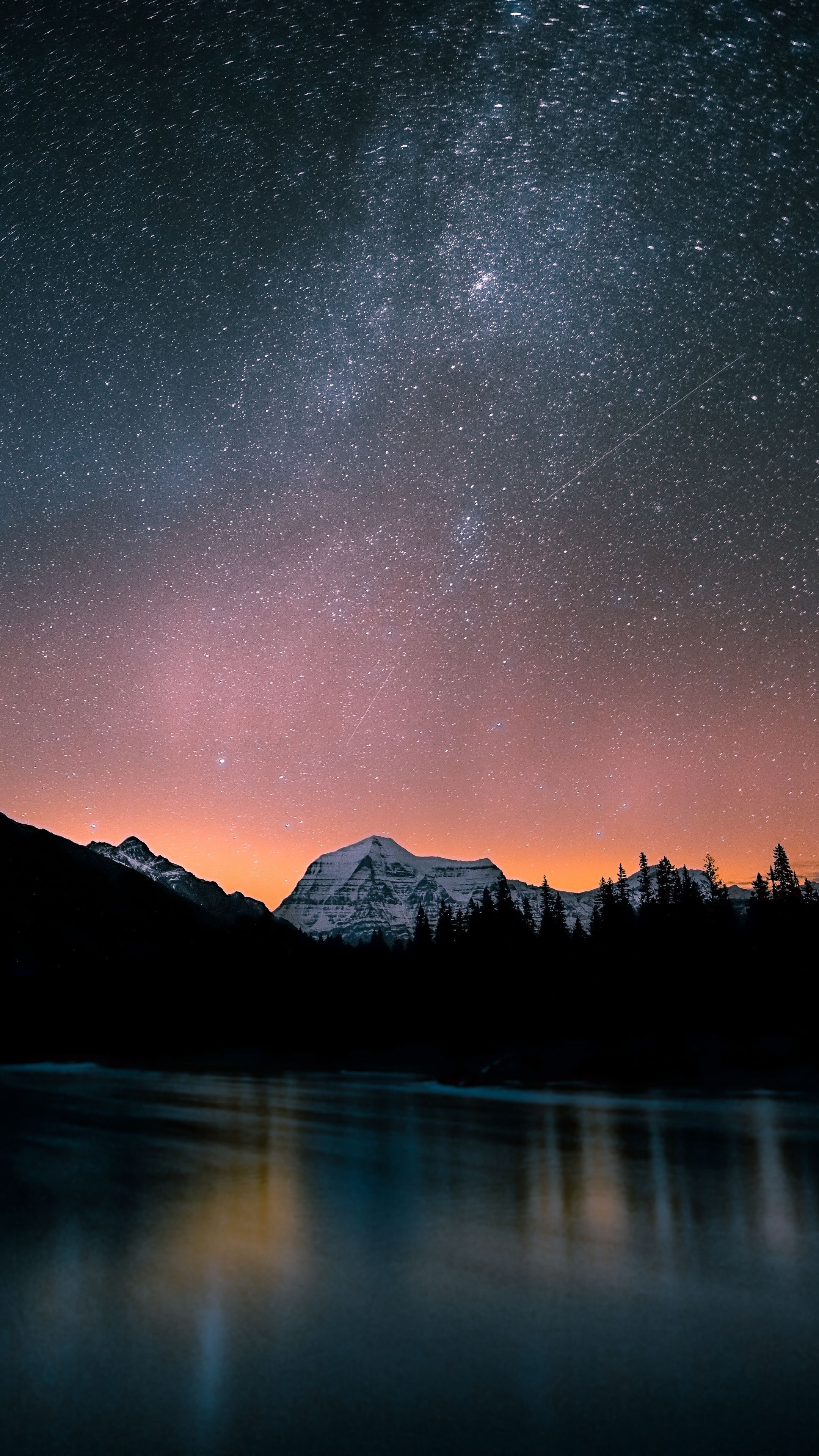 2160x3840 Mountain Night Wallpaper