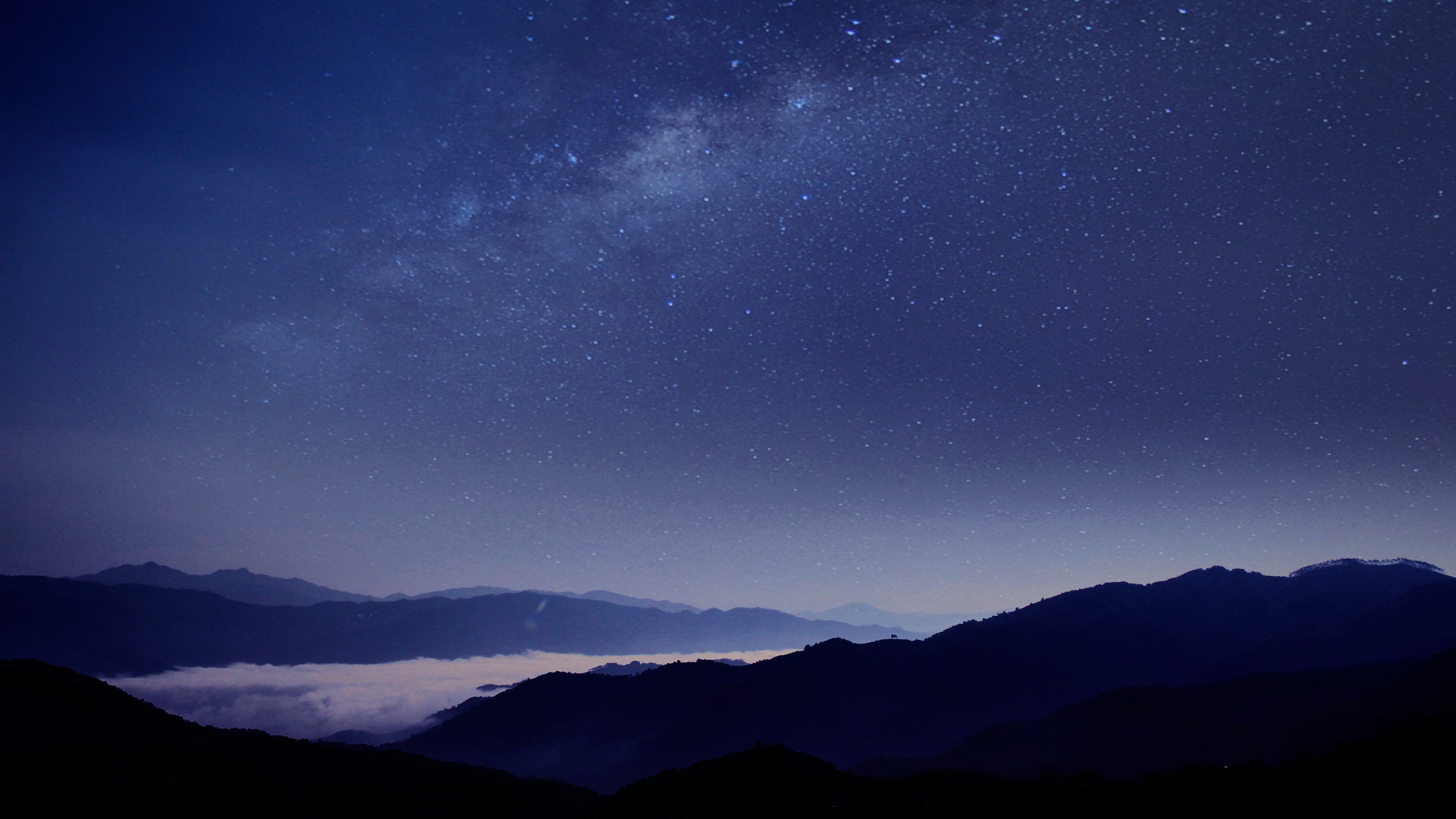 3000x1688 Night Sky Wallpaper: Free HD Download [4K]