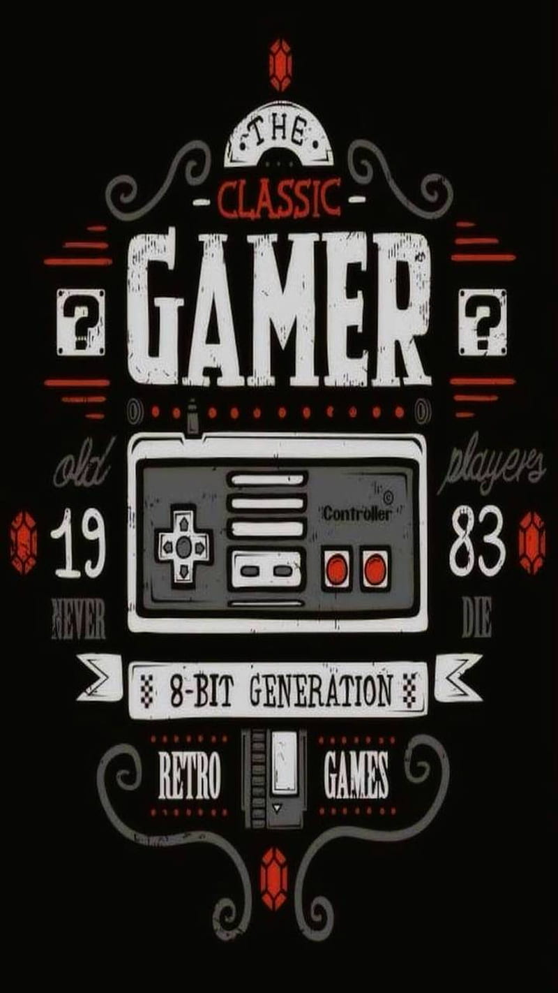 800x1422 Classic Gamer Nes, black, game, gaming, nintendo, HD phone wallpaper