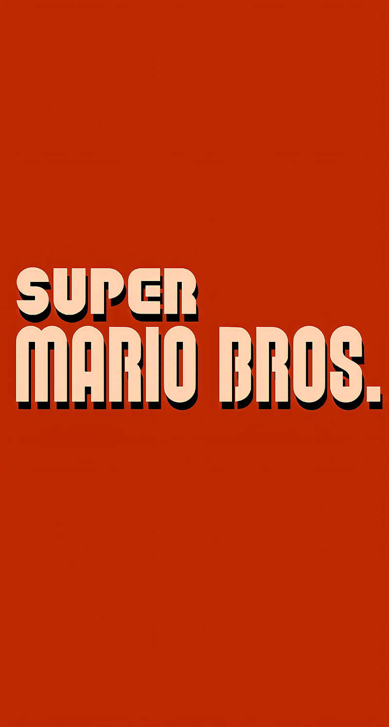 800x1493 Mario bros 1 logo, gaming, mario bros, luigi, nes, videogames, HD phone wallpaper