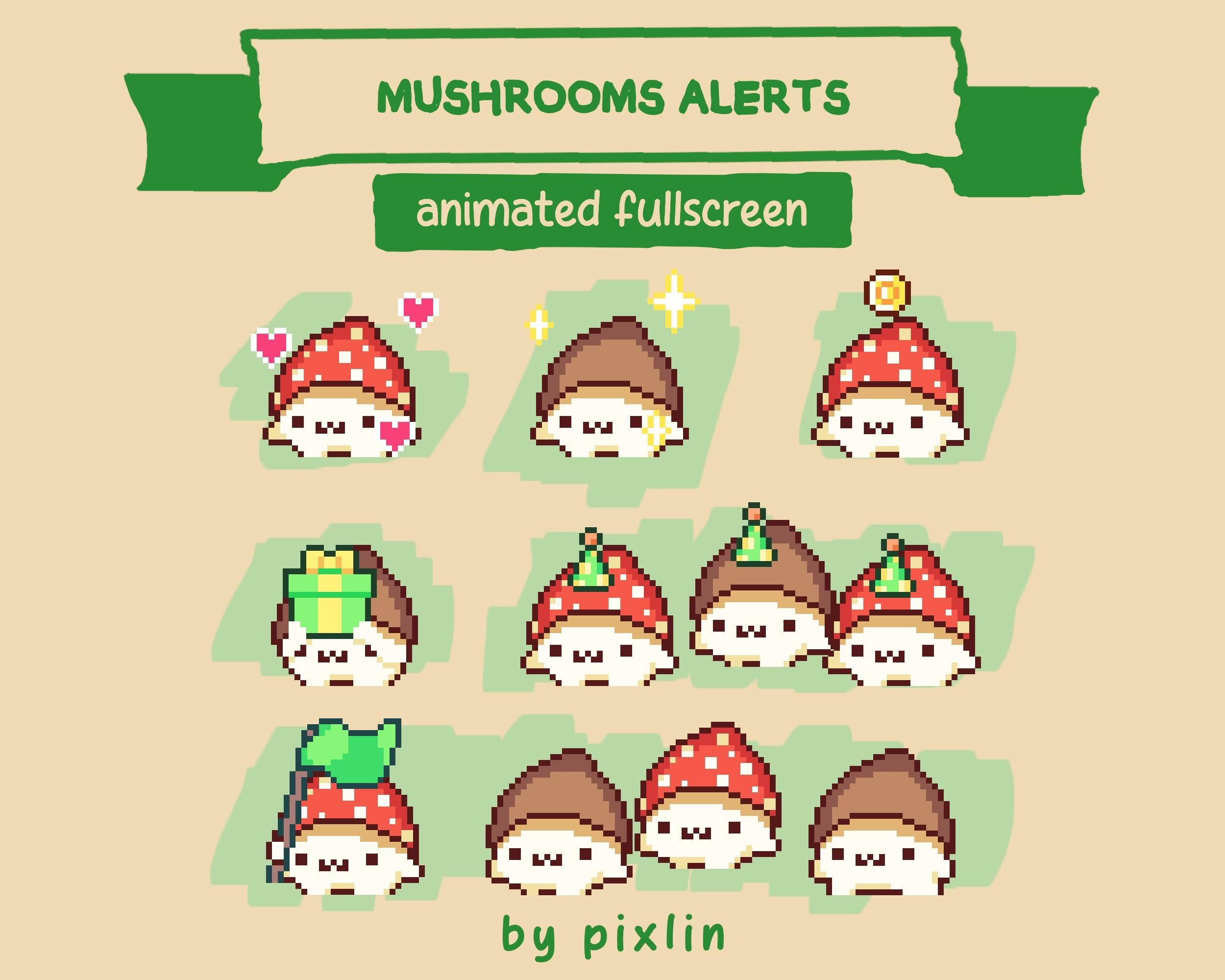 2500x2000 Pixel Art Mushroom