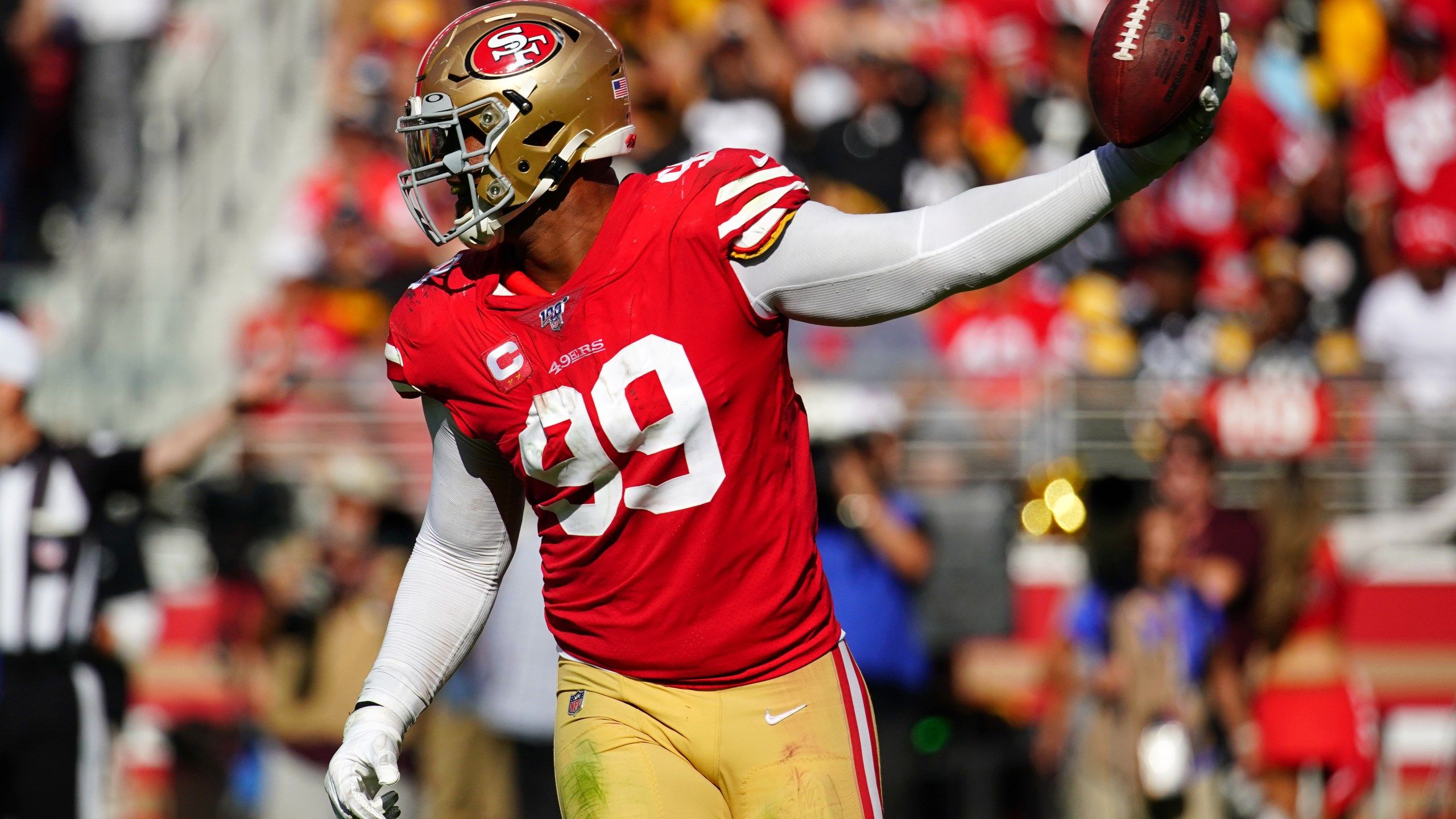 2560x1440 Hawaii's DeForest Buckner And 49ers Improve To 5 0 For First Time Since 1990 With Win Over The Rams