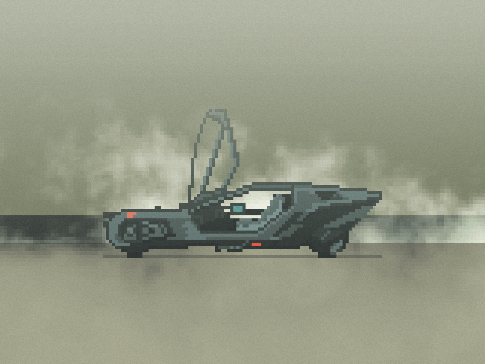 1600x1200 Spinner (Blade Runner 2049) [Pixel Art] by PixelChickken on Dribbble